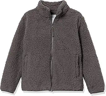 Cozy Sherpa Fleece Full-Zip Jacket for Girls and Toddlers