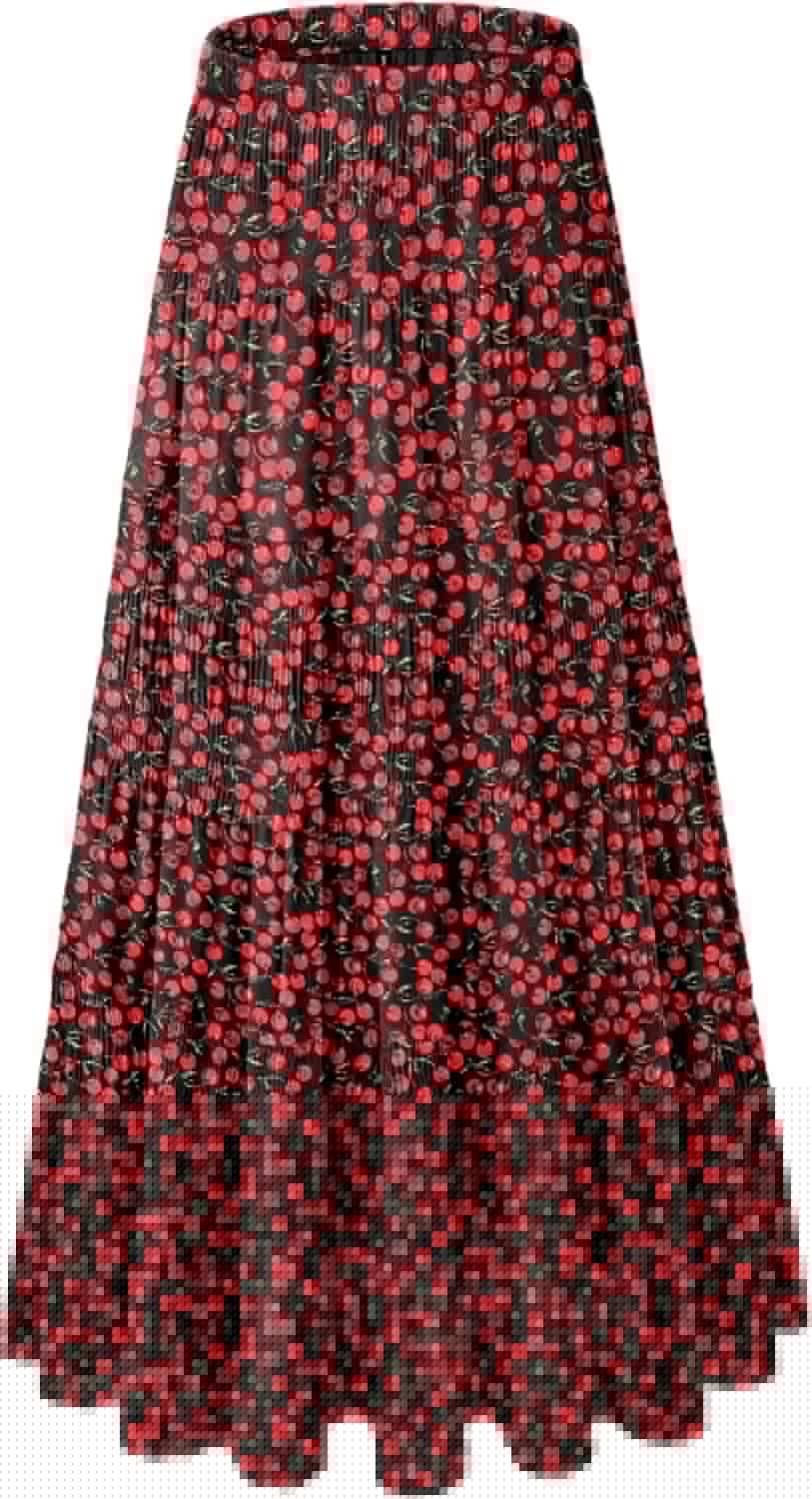 Women's Chiffon White Flowy Maxi Skirt for Boho Fall Style
