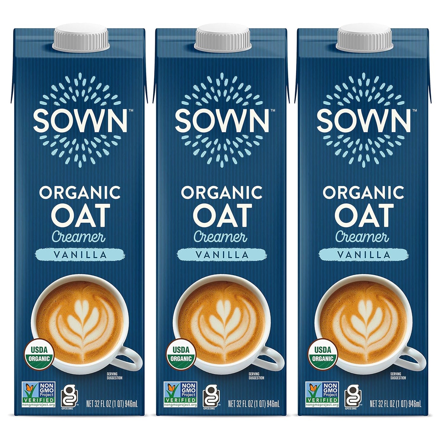 SOWN Organic Vanilla Oat Creamer - Dairy-Free Barista Blend