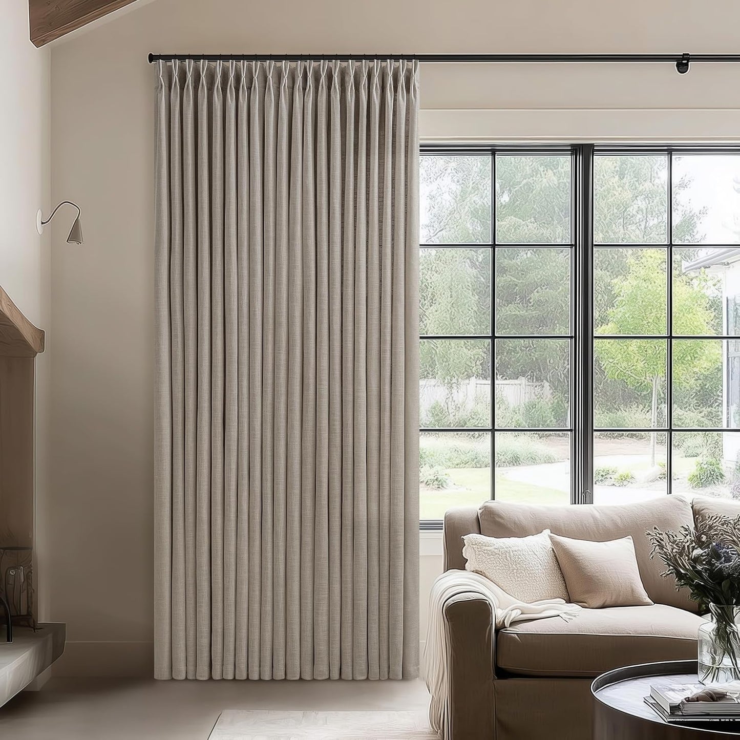 Taupe Patio Sliding Door Curtains for Elegant Living Spaces