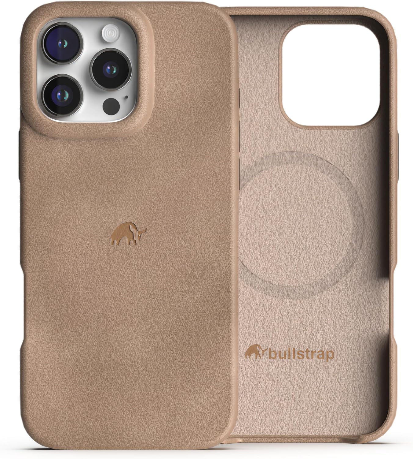 Premium Handcrafted Leather Case for iPhone 15 Pro - Dune