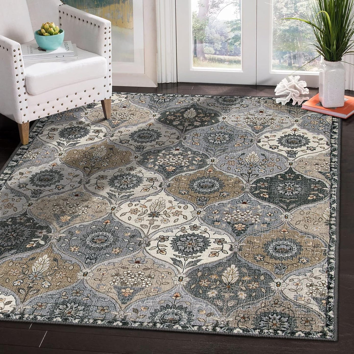 Lahome Moroccan Area Rugs for Living Room and Bedroom Soft