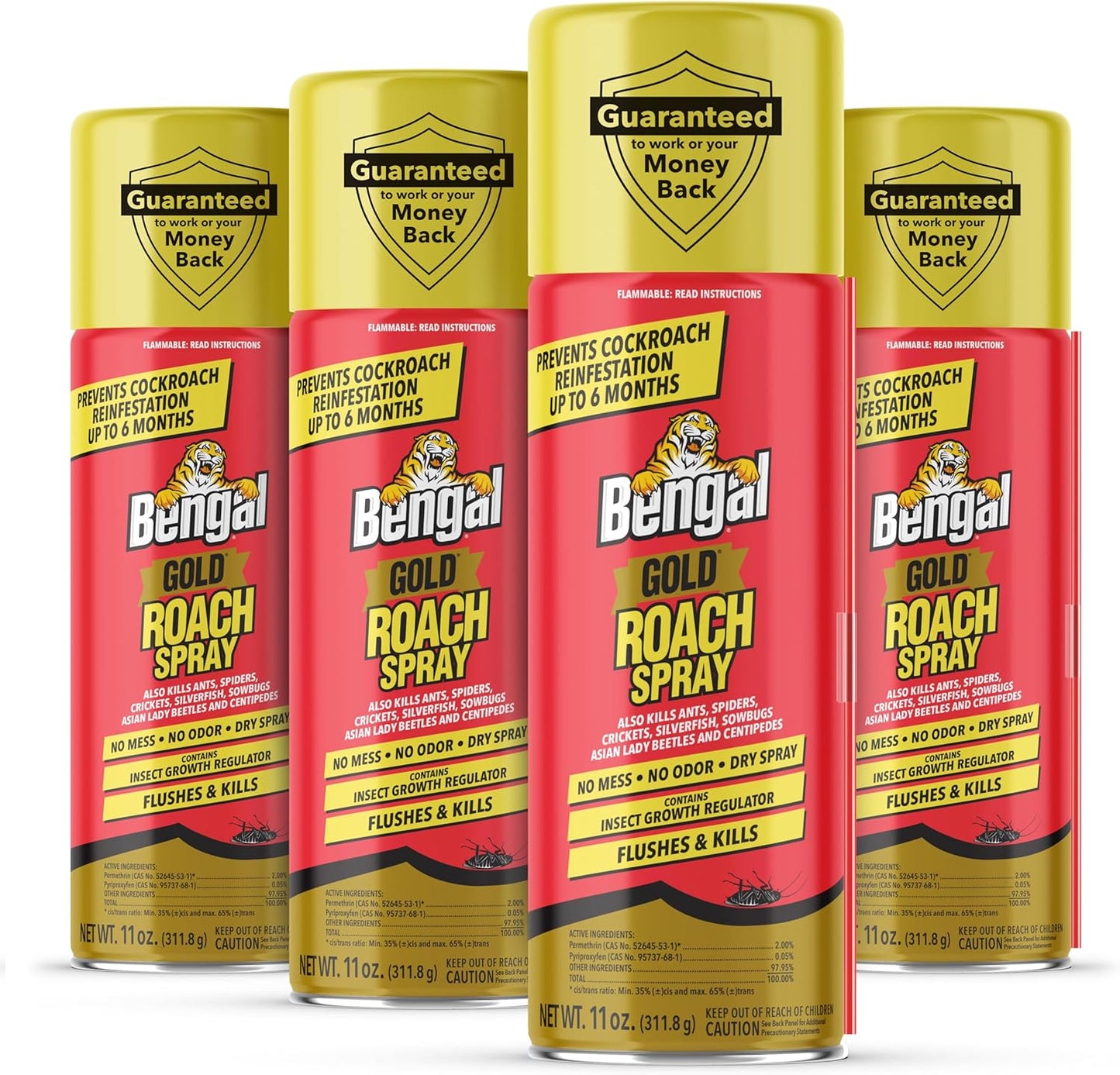 Bengal Gold Roach Spray - Odorless and Stain-Free Bug Solution