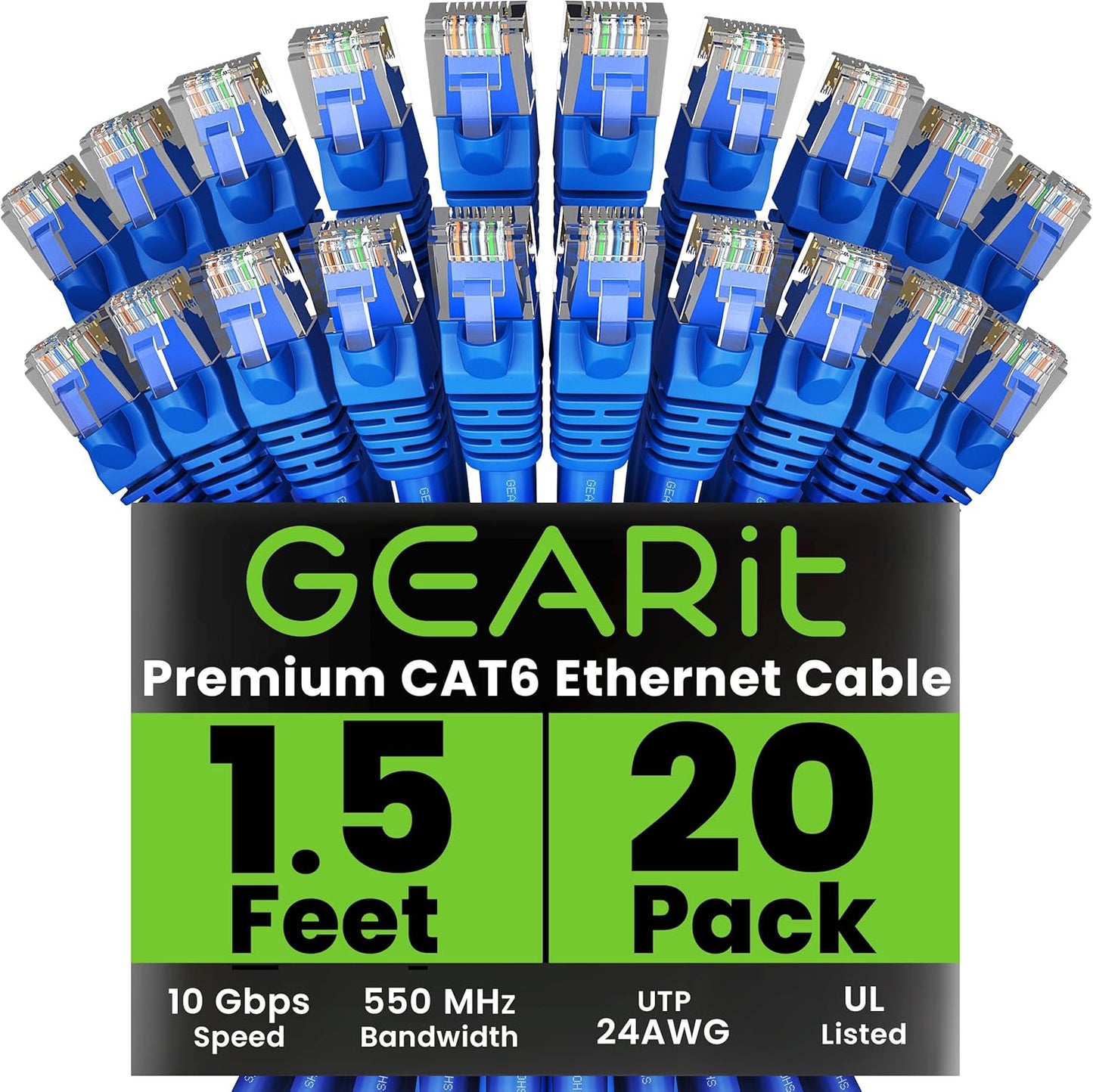 High-Performance Cat 6 Ethernet Cable Pack for Fast Networking