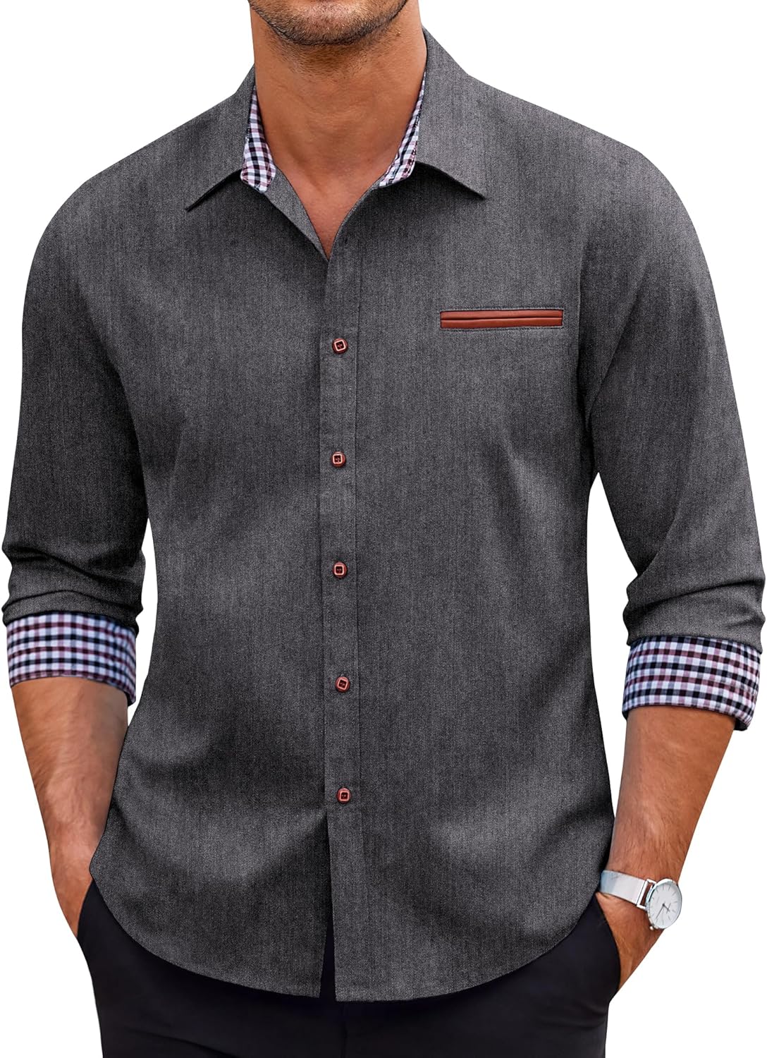 COOFANDY Men's Casual Dress Shirt for Stylish Everyday Wear