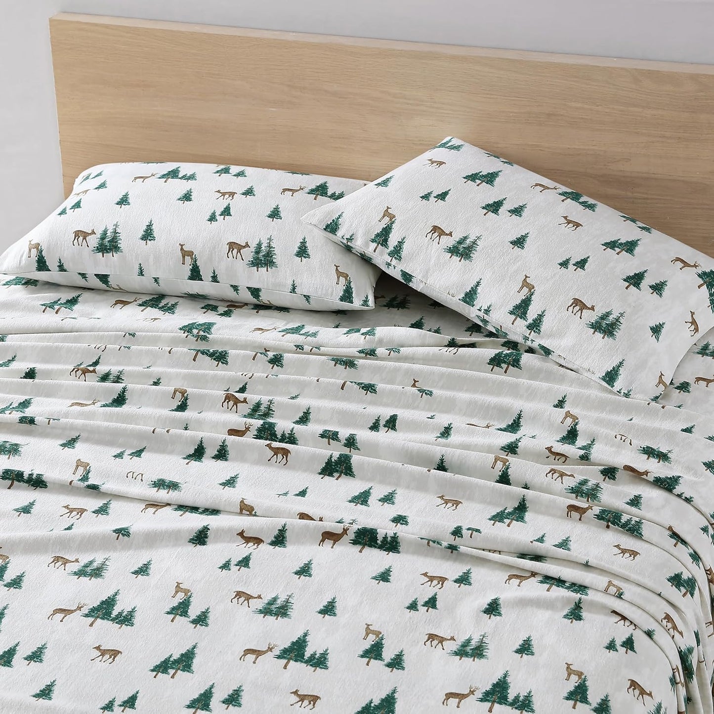 Queen Sheets Cotton Flannel Bedding Set for Cozy Home Decor
