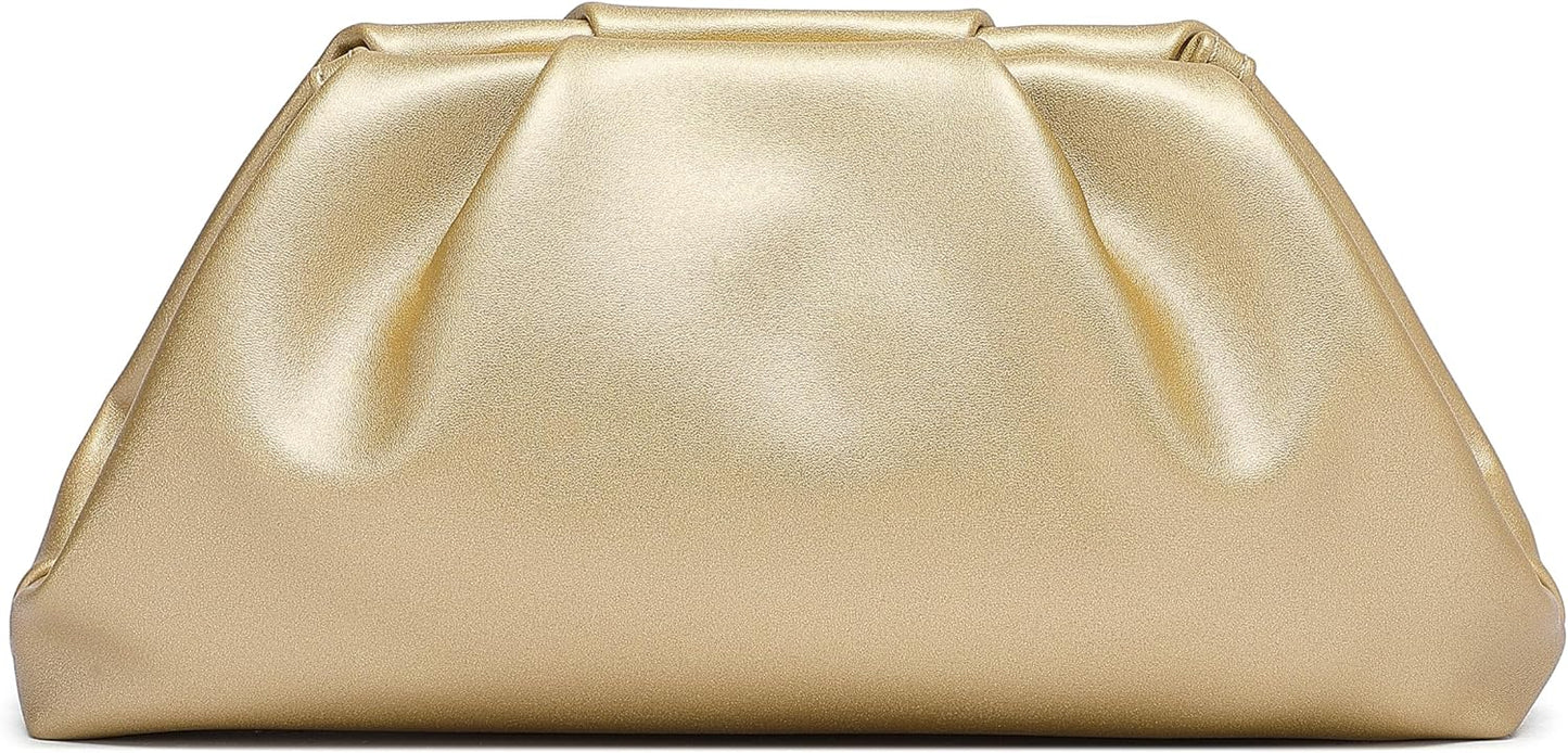 Elegant Soft PU Leather Clutch Purses for Women Evening Bag