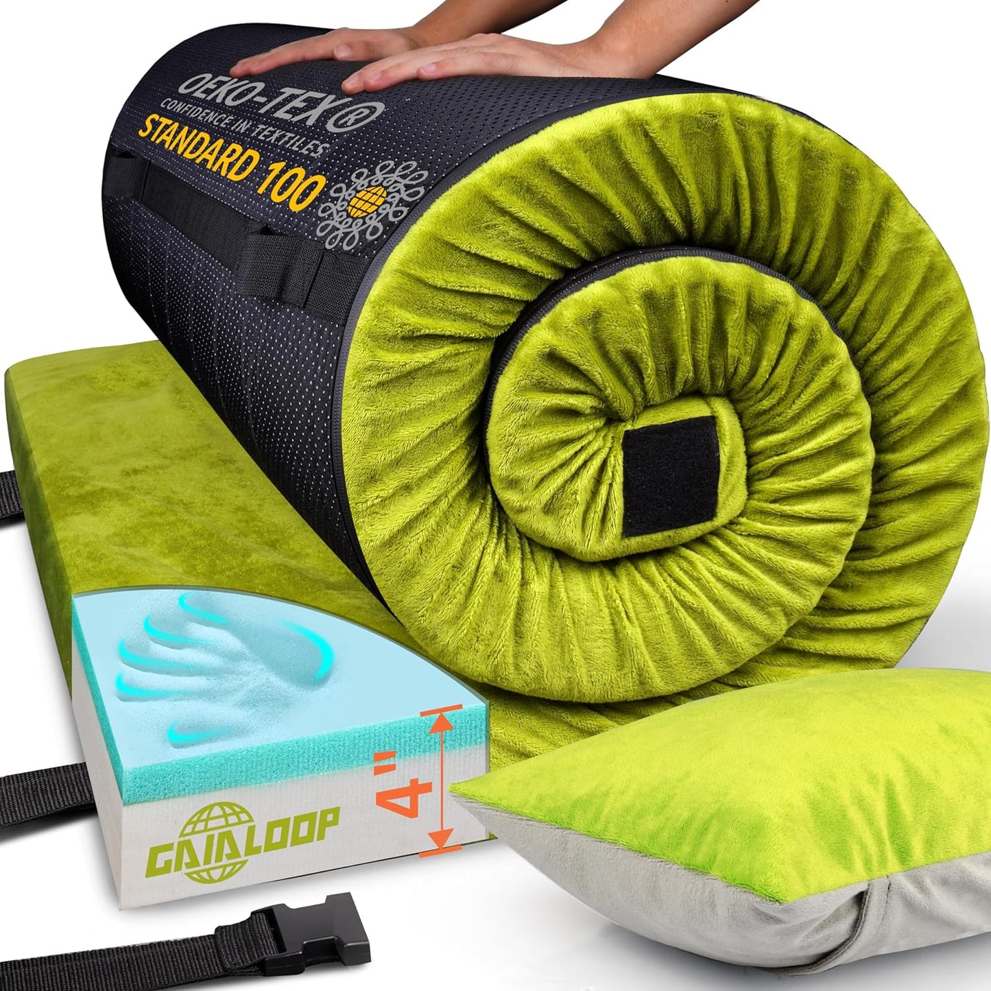 Ultra Comfort 4 Memory Foam Camping Mattress by Gaialoop