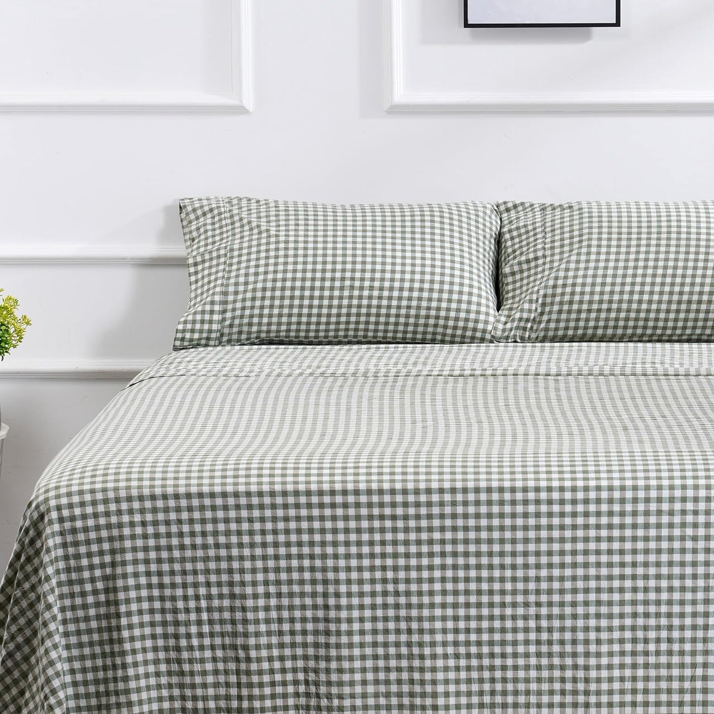100% Cotton Queen Sheet Set - Soft, Durable, Easy Care Sheets
