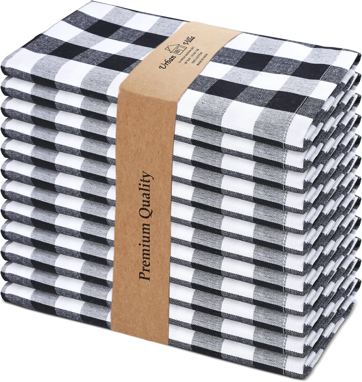 Urban Villa Cloth Napkins Set of 12 for Elegant Dining Events