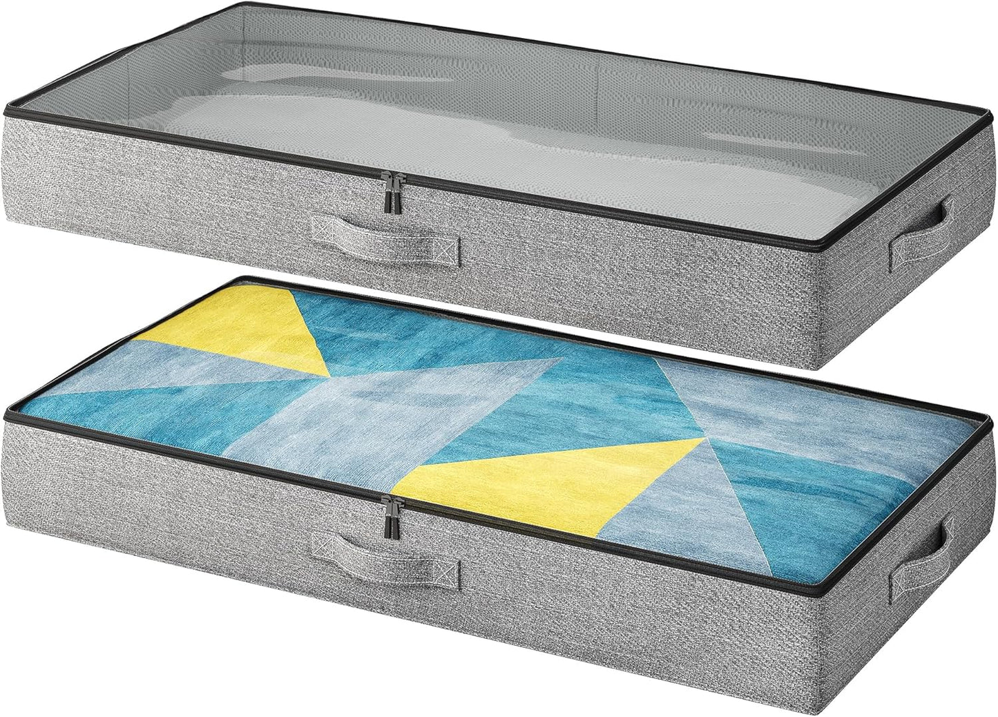 2-Pack Under Bed Storage Containers for Tidy Organization