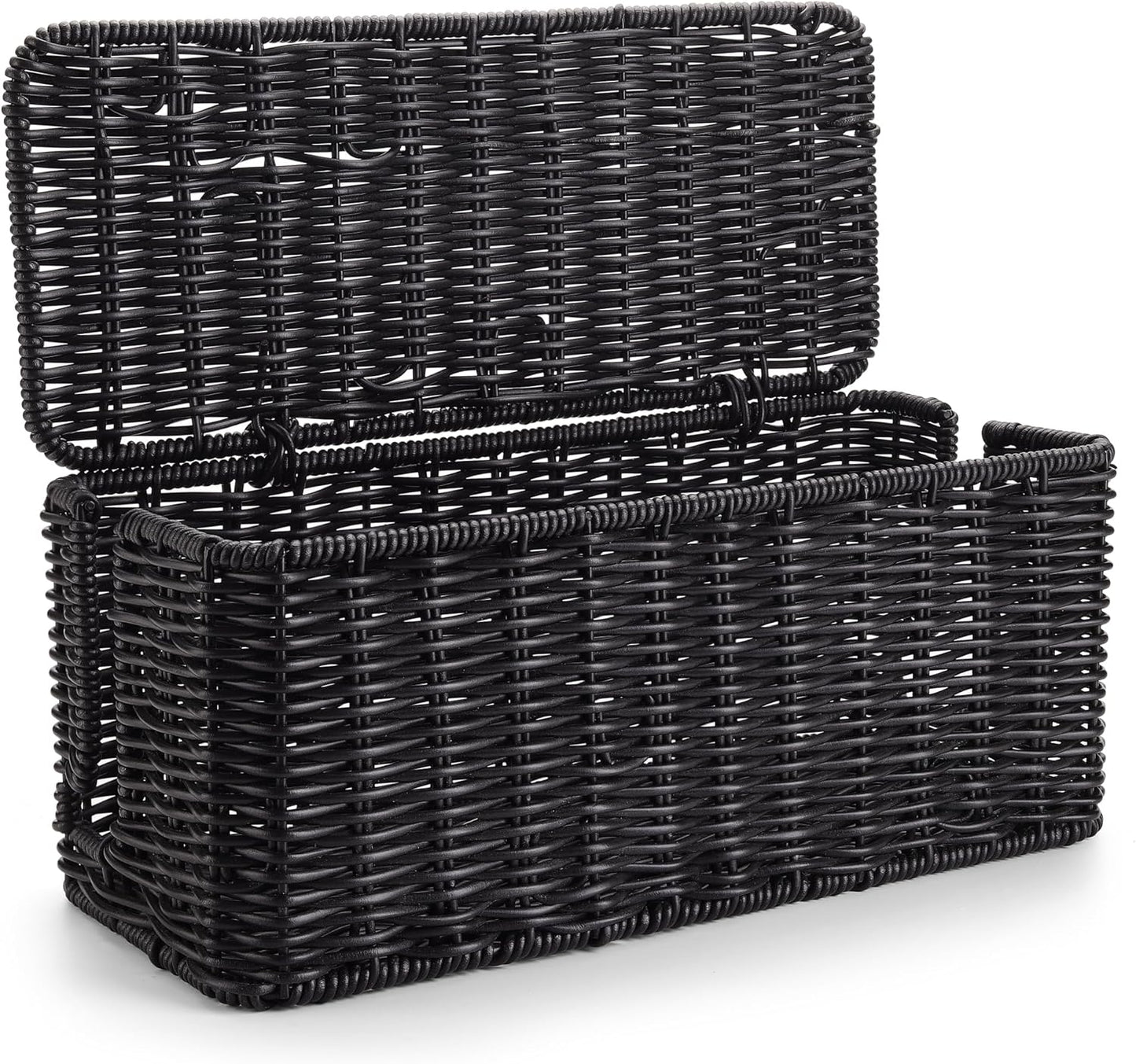 ZhiYo Handmade Black Cord Organizer Box - Hide Cords in Style!