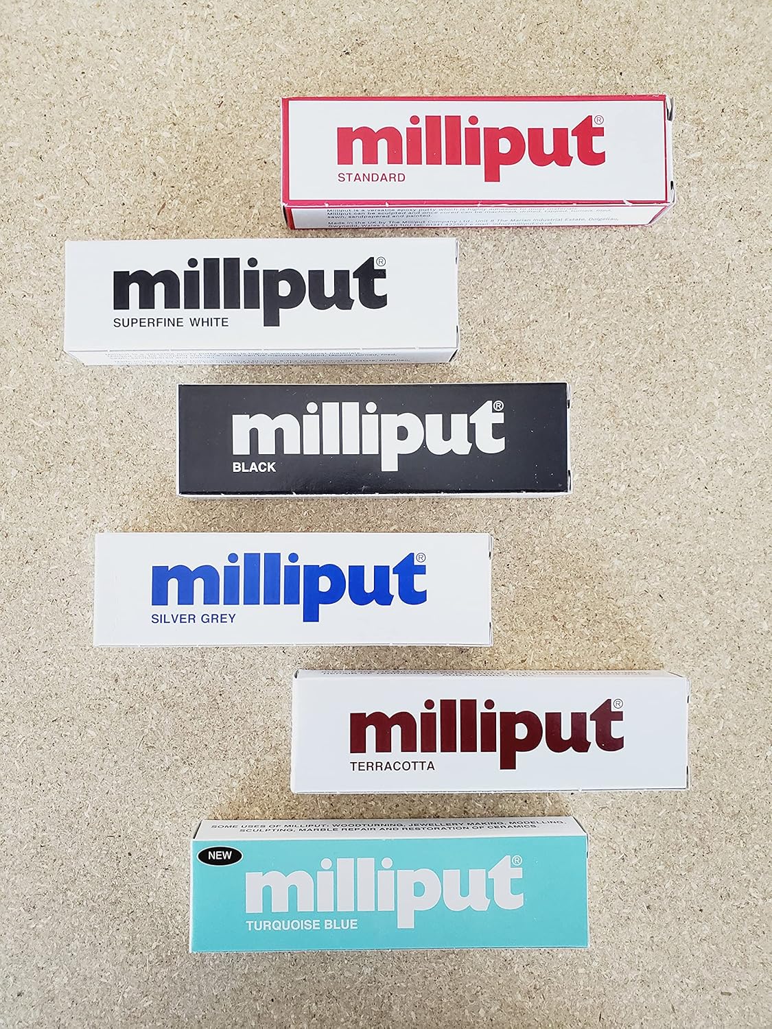 Milliput Epoxy Putty - Versatile 6 Color Variety Pack for Crafts