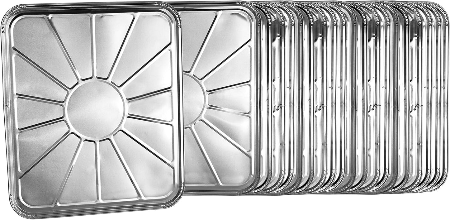 Plasticpro Disposable Foil Oven Liner - Reusable Drip Pan Pack