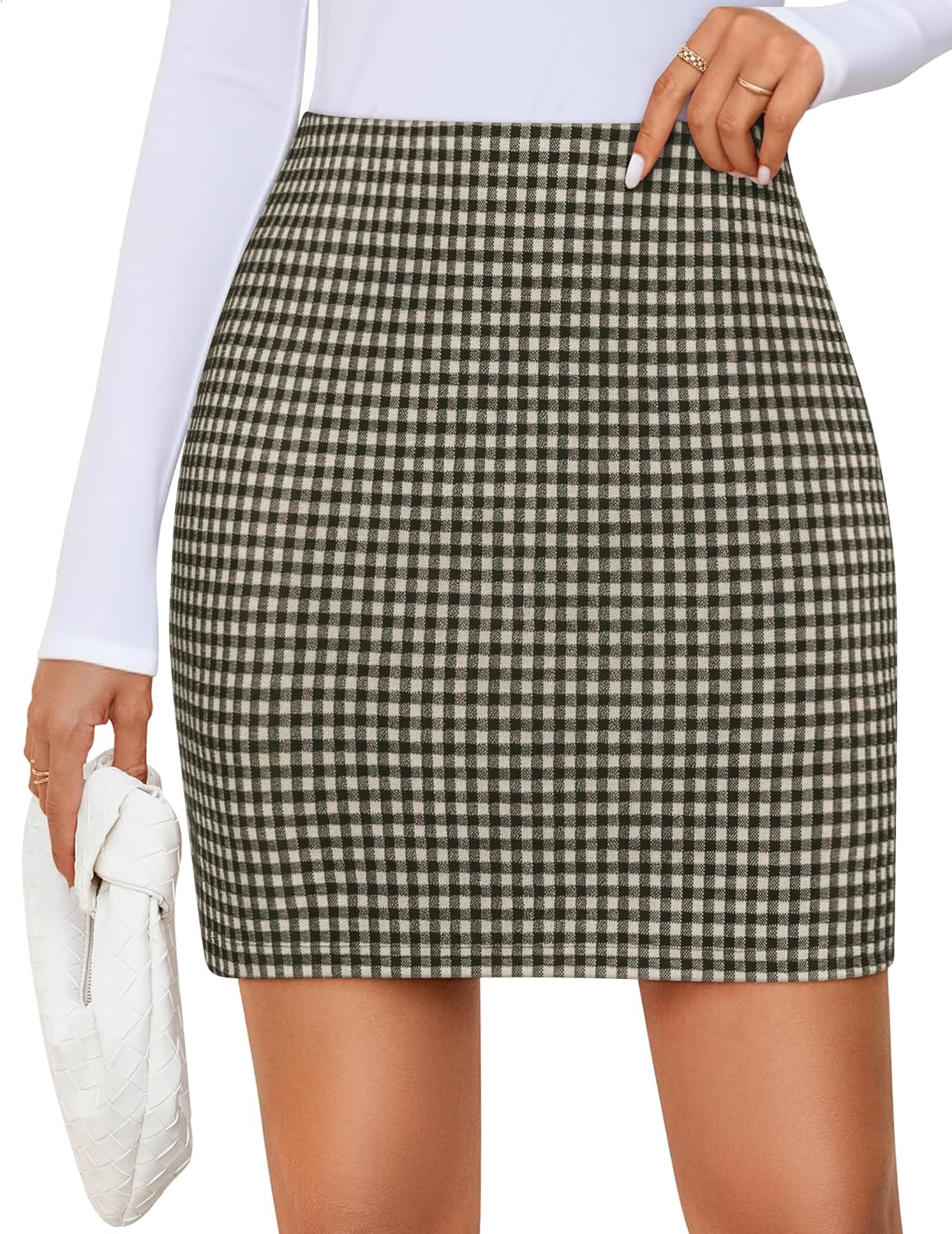 Trendy Plaid Mini Skirt for Women - High Waist A Line Style