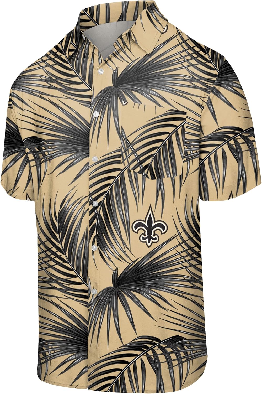 FOCO NFL Team Logo Floral Aloha Tropical Button Up Shirt Review