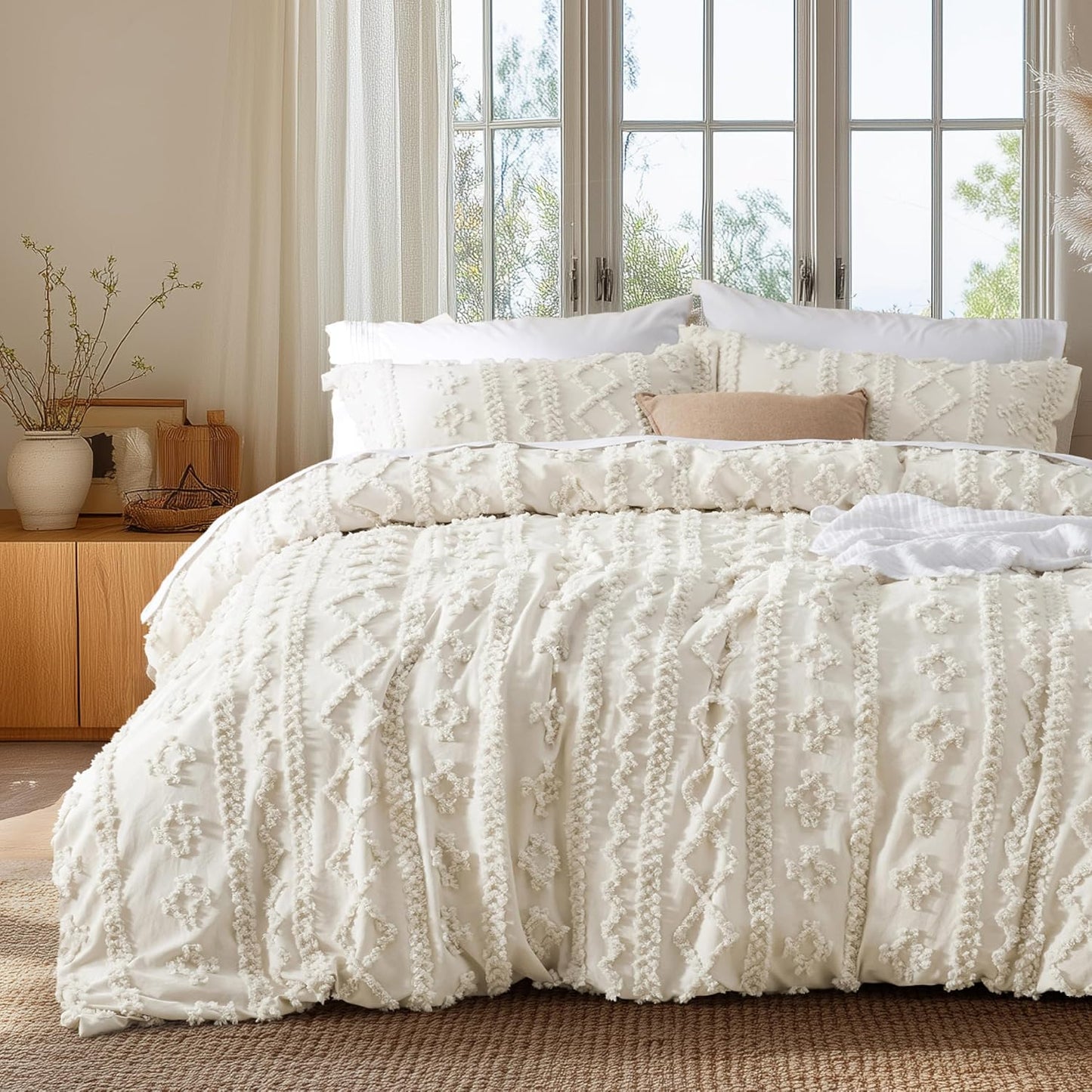 Boho Kids Duvet Cover Queen Size for Chic Bedroom Style