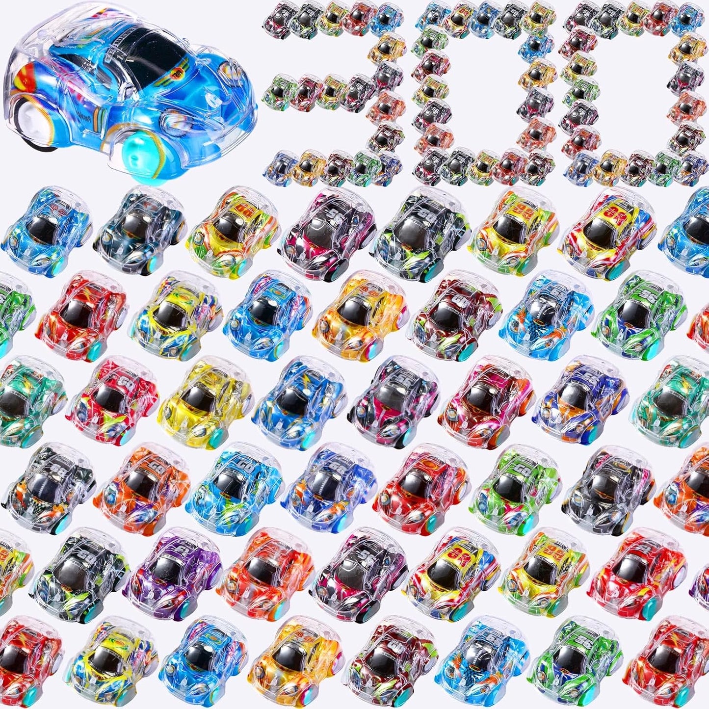 300 Pack Mini Pull Back Cars for Party Favors and Gifts