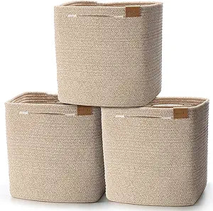 L2 Storage Cubes 11 Inch Woven Storage Bins for Organizing