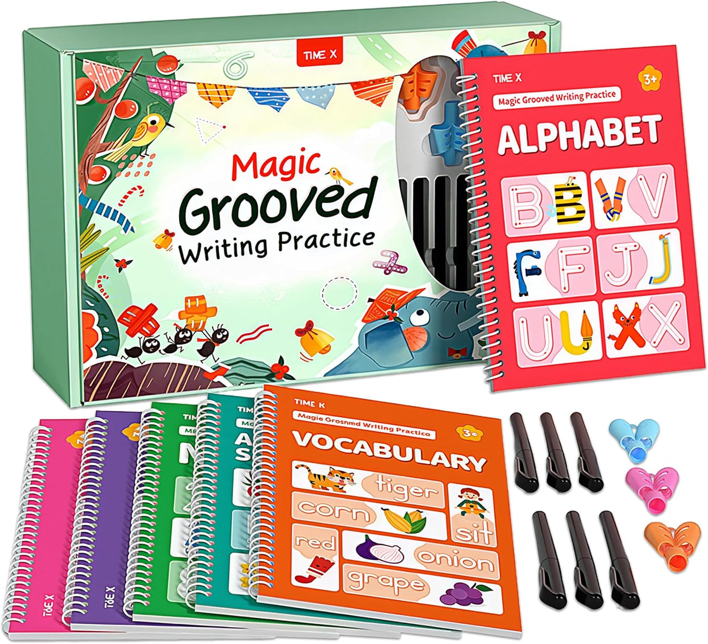 TIME X Magic Grooved Writing Practice Books for Kids 3