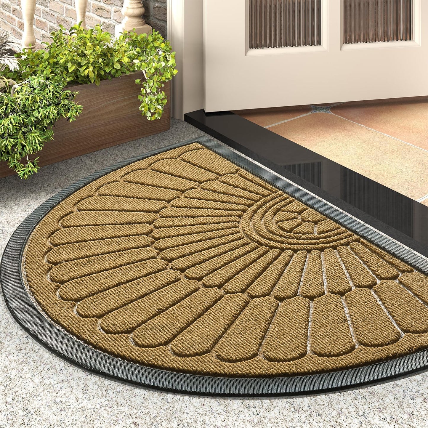 Durable Non Slip Door Mat for Indoor Outdoor Entryway Use