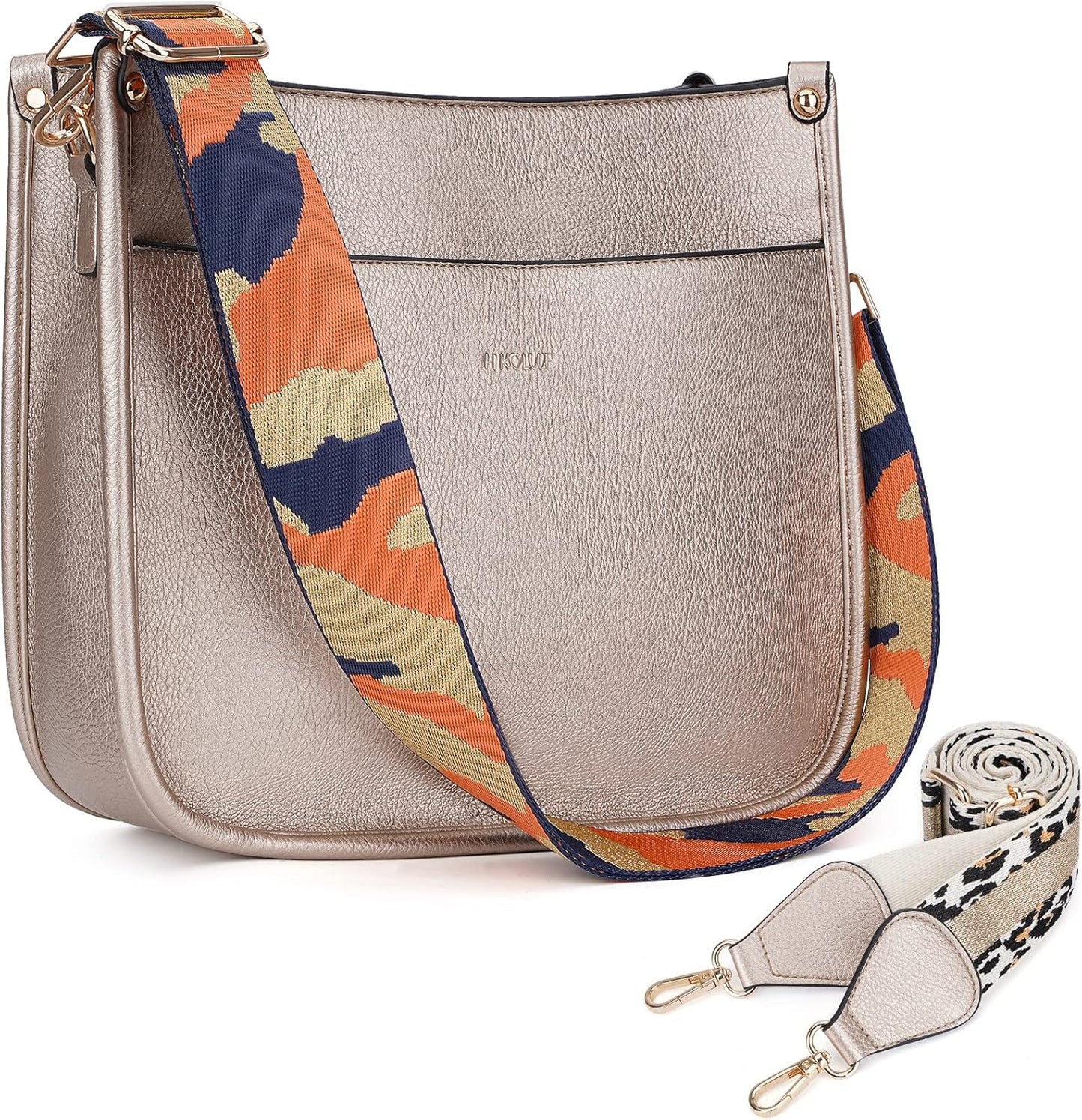Trendy Vegan Leather Crossbody Bags for Women with Adjustable Straps