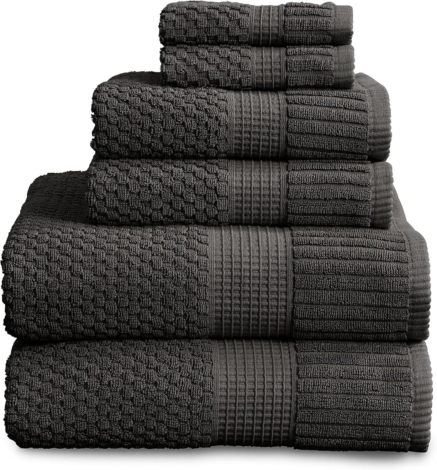 Super Soft 100% Cotton Towel Set 6 Piece for Ultimate Comfort