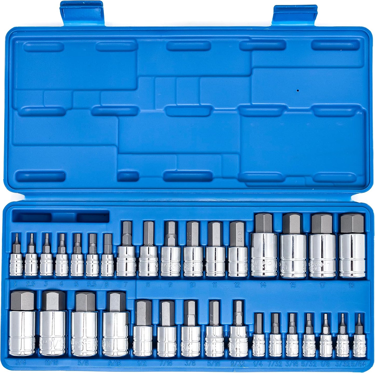 NEIKO 10388A Master Allen Hex Bit Socket Set for Every Task