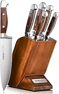 AOKEDA Classic 6-Piece Knife Set with Pakkawood Handle