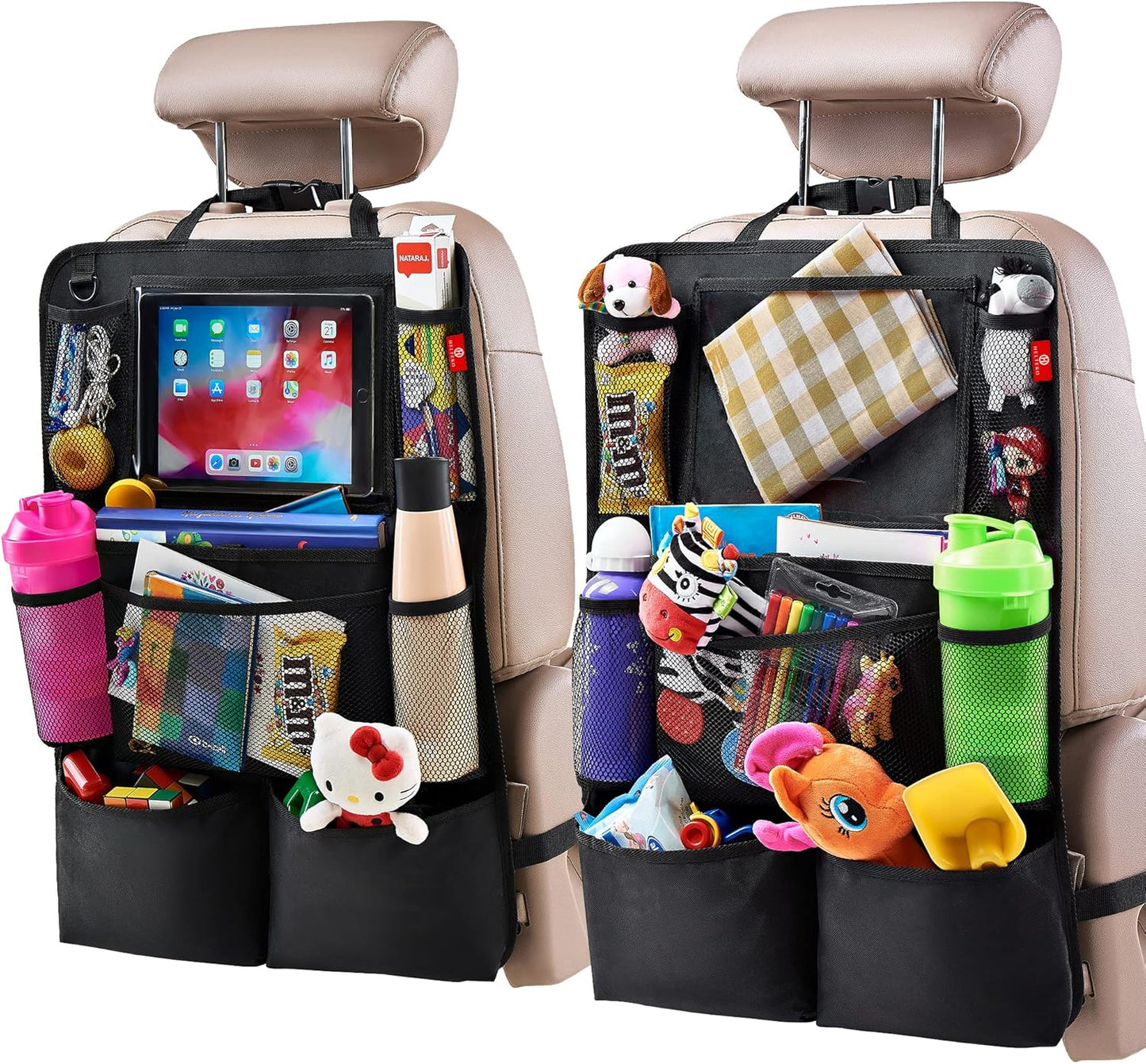 Helteko Backseat Organizer 2 Pack - Keep Your Car Tidy!
