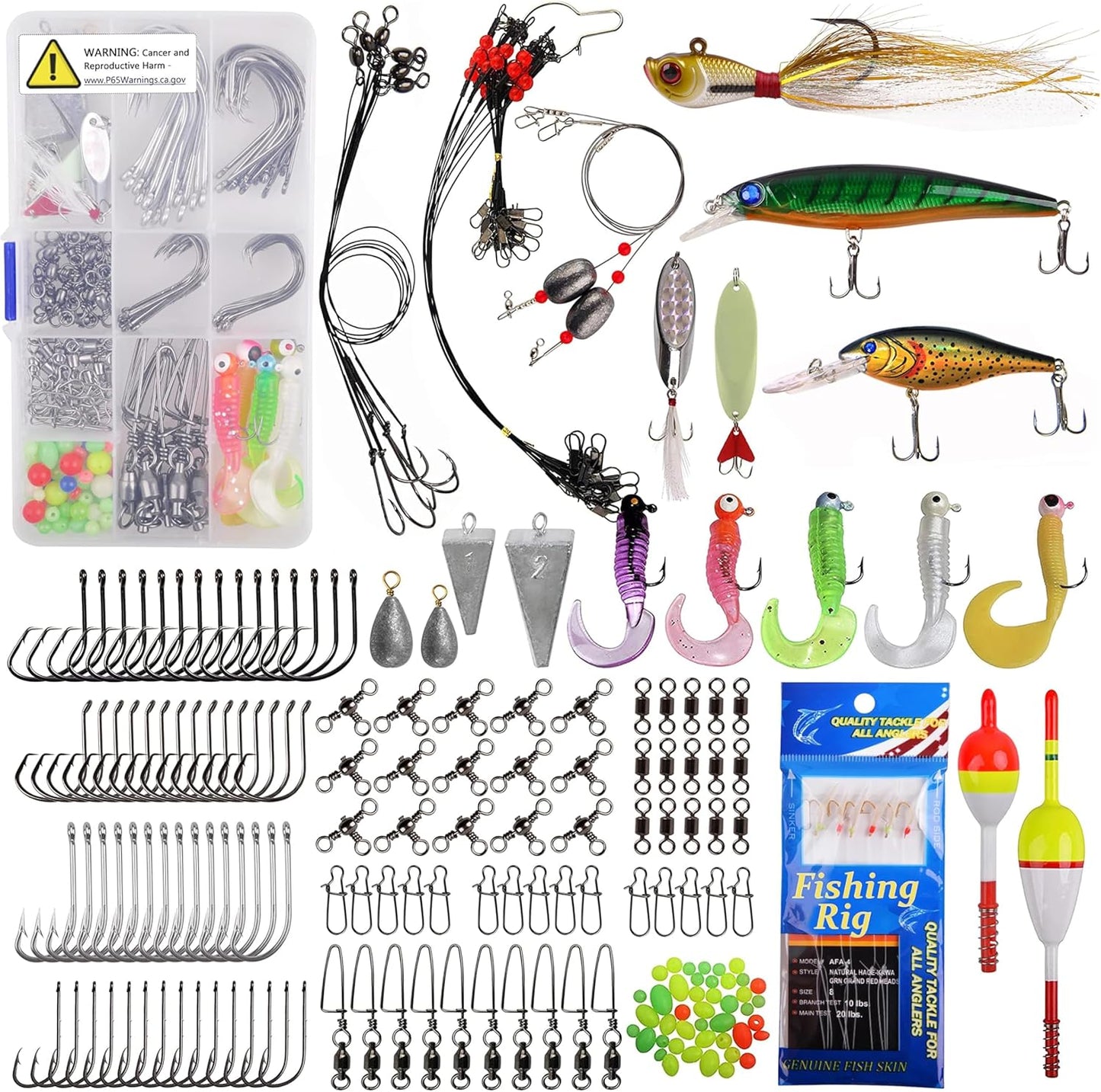 Ultimate 212pcs Saltwater Fishing Kit by OROOTL