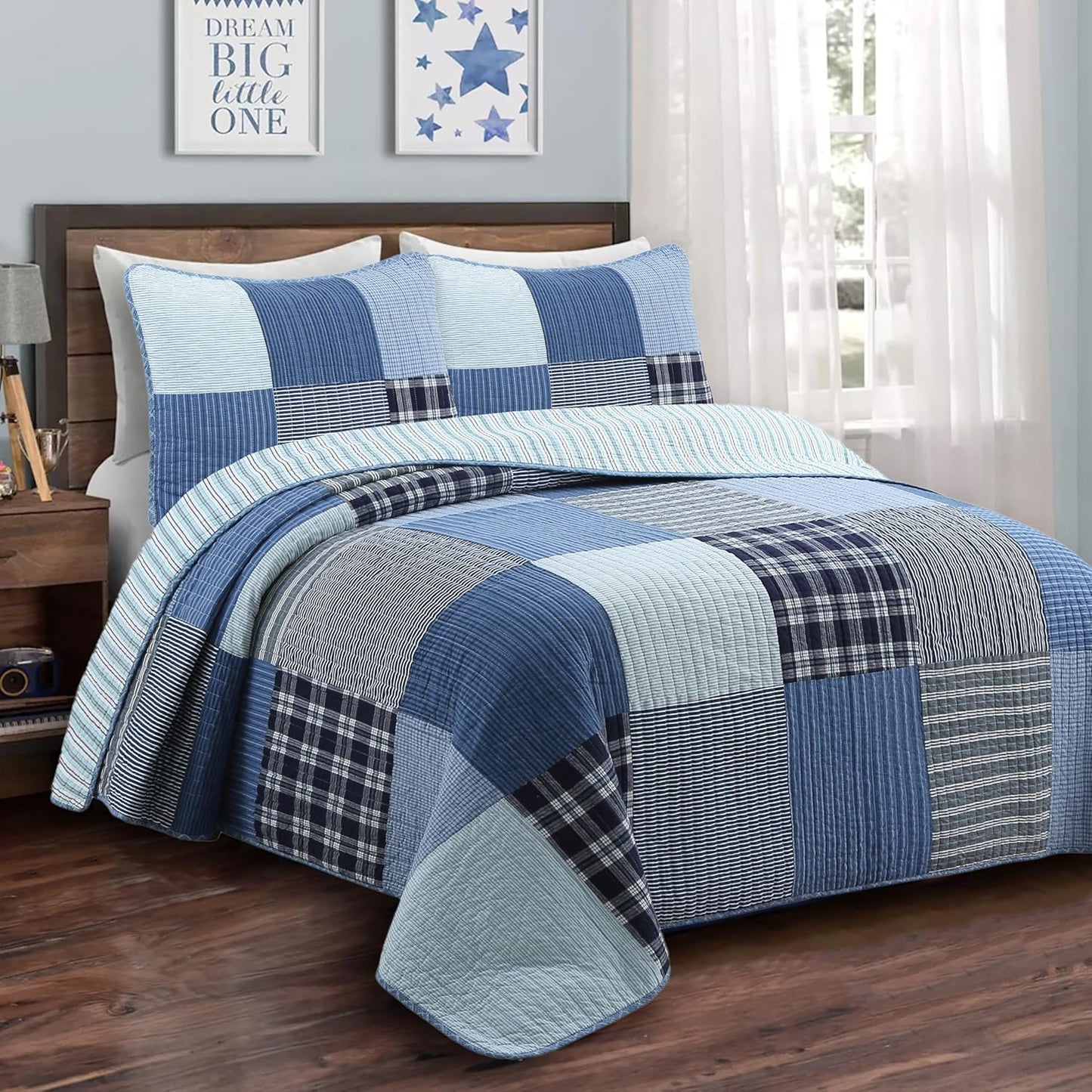 Cozy Line Home Fashions Plaid Patchwork Bedding Quilt Set Review