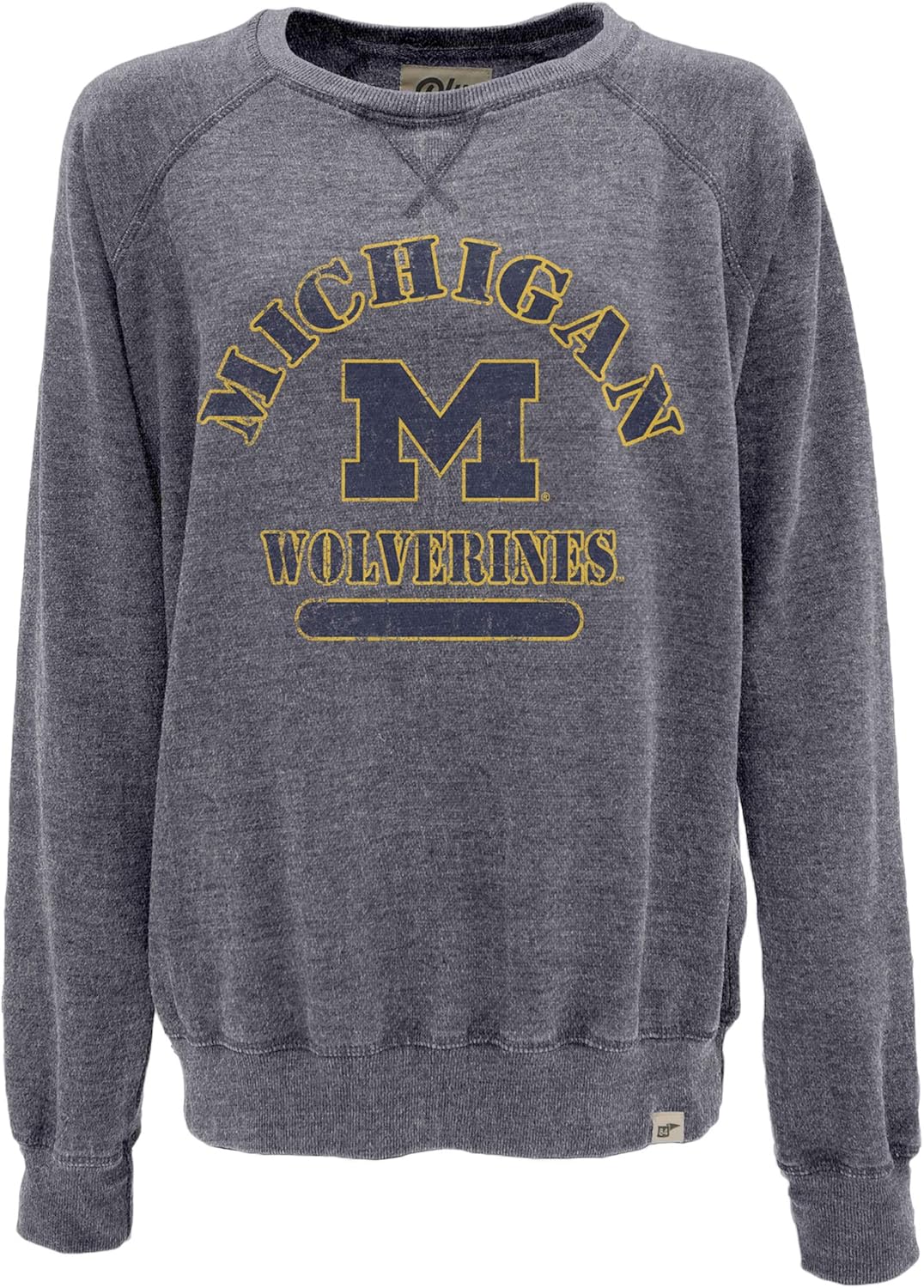 Blue 84 Women's Burnout Crewneck Sweatshirt for Wolverines Fans