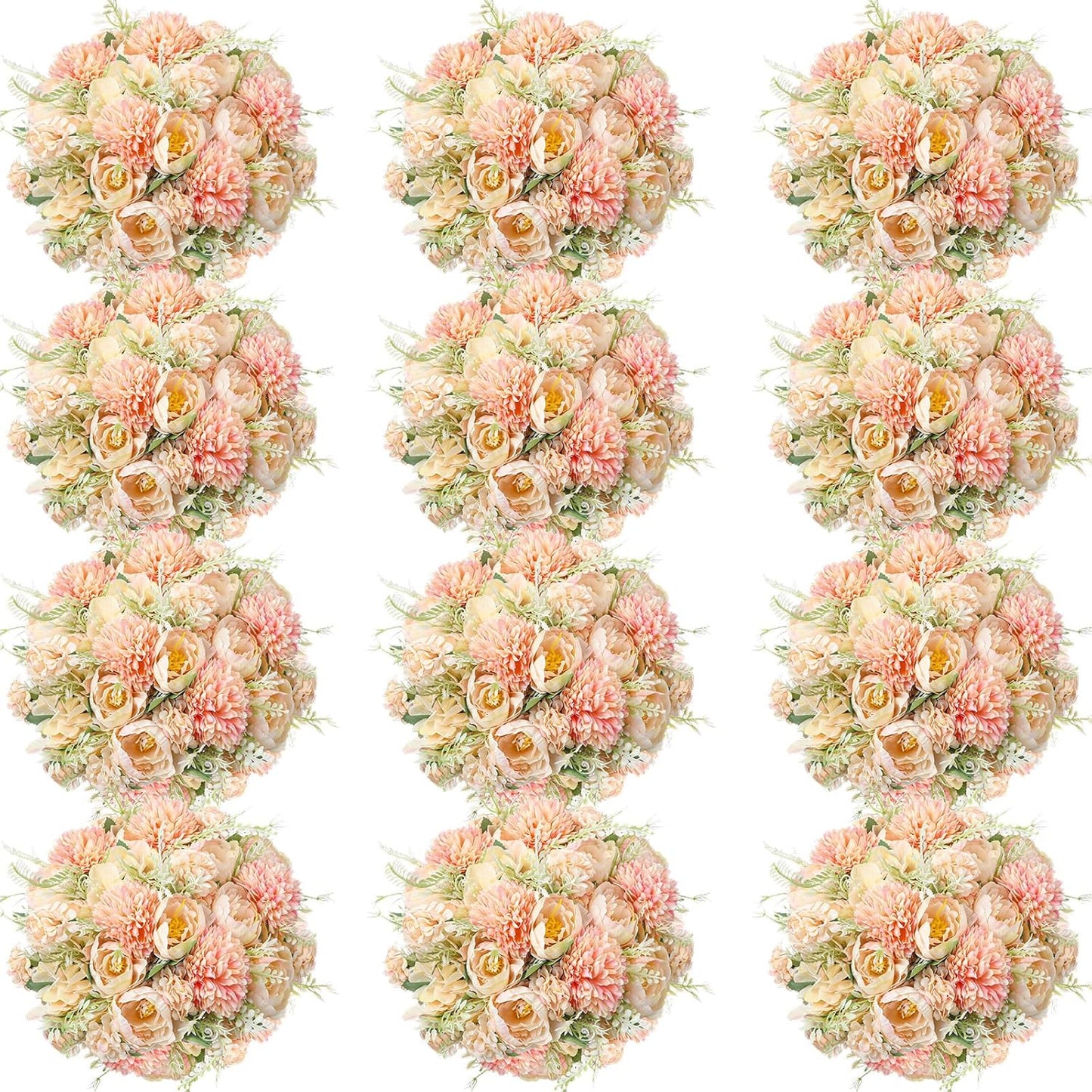 Artificial Peonies Silk Flowers for Wedding Table Centerpiece