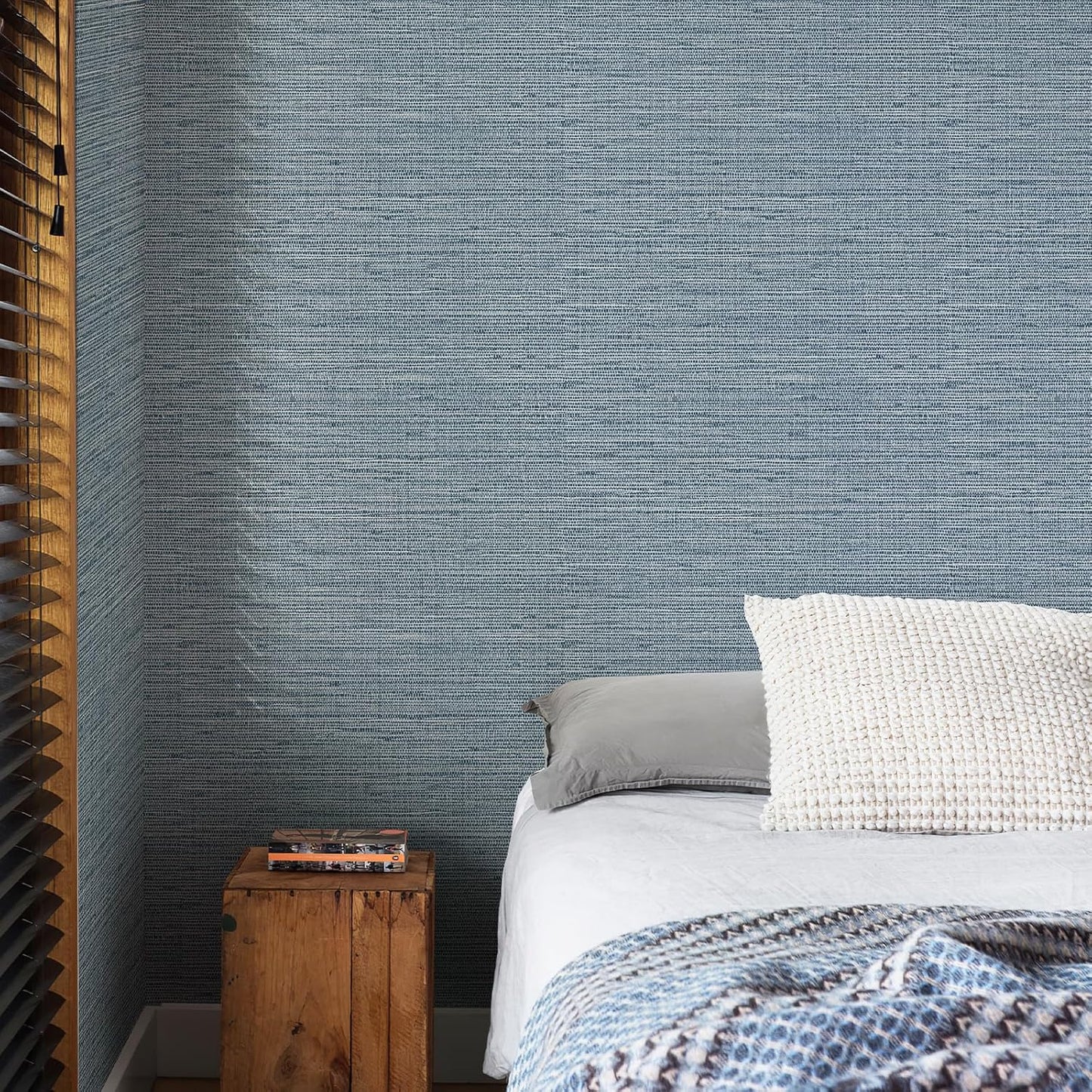 Textured Grasscloth Peel and Stick Wallpaper for Home Decor