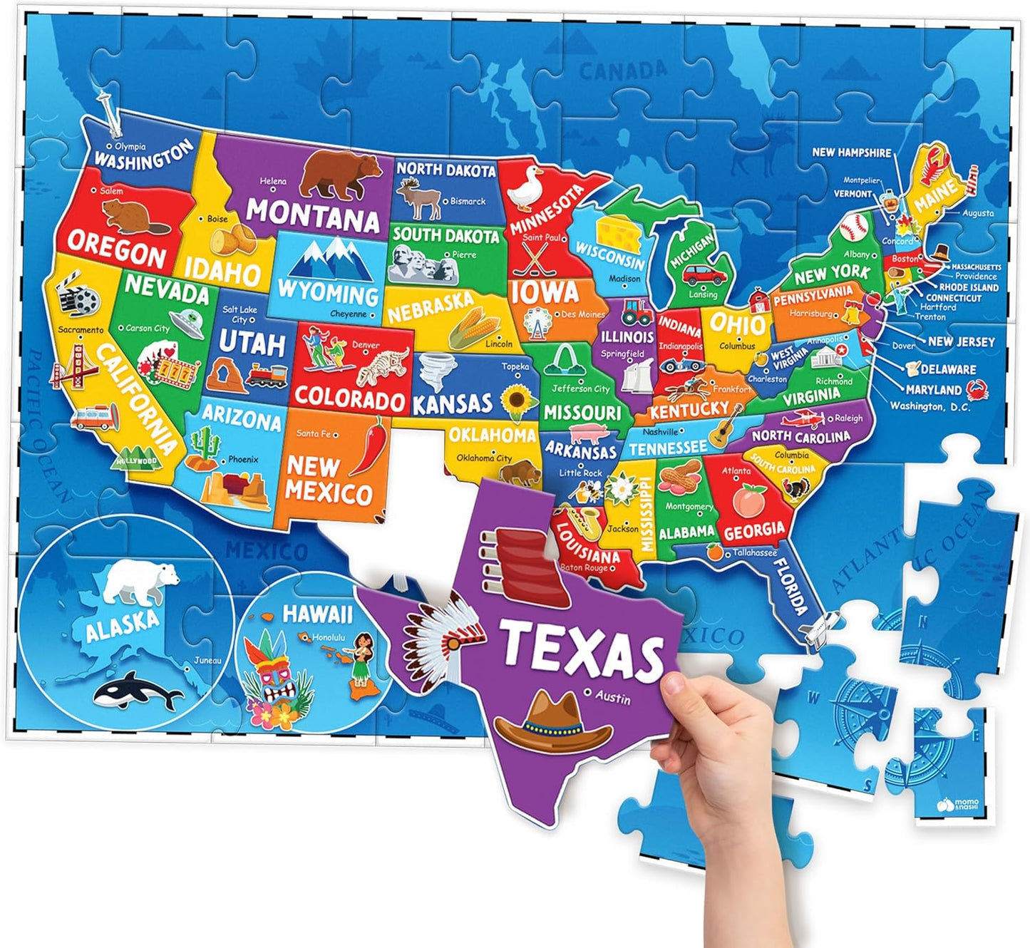 USA Map Puzzle - Educational Fun for Kids!