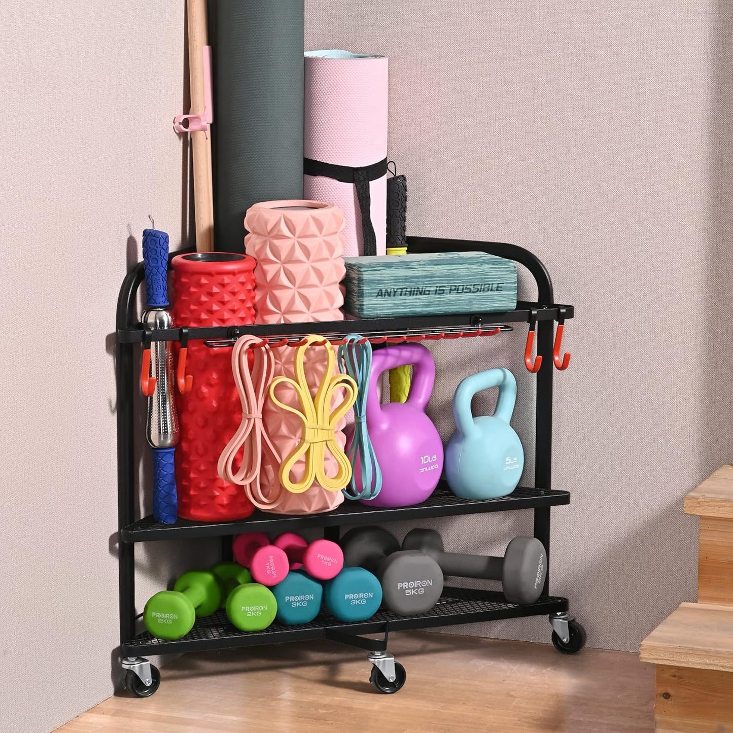Durable Home Gym Weight Rack - Organize with Ease!