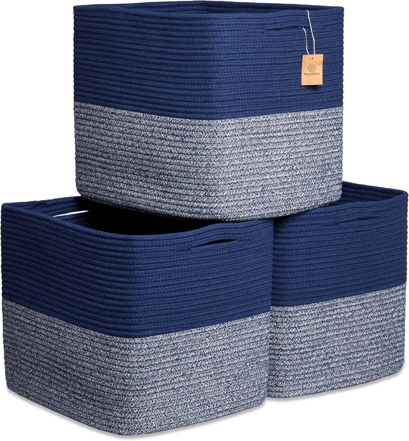 NaturalCozy 13x15x13 Kallax Storage Cubes Bins for Organizing