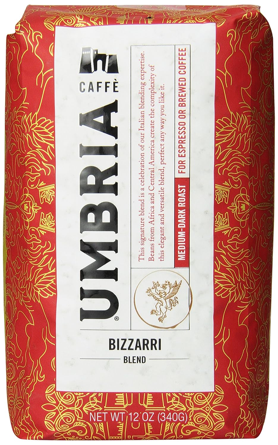 Caffe Umbria Bizzarri Blend Medium-Dark Roast, 12 oz. Bag