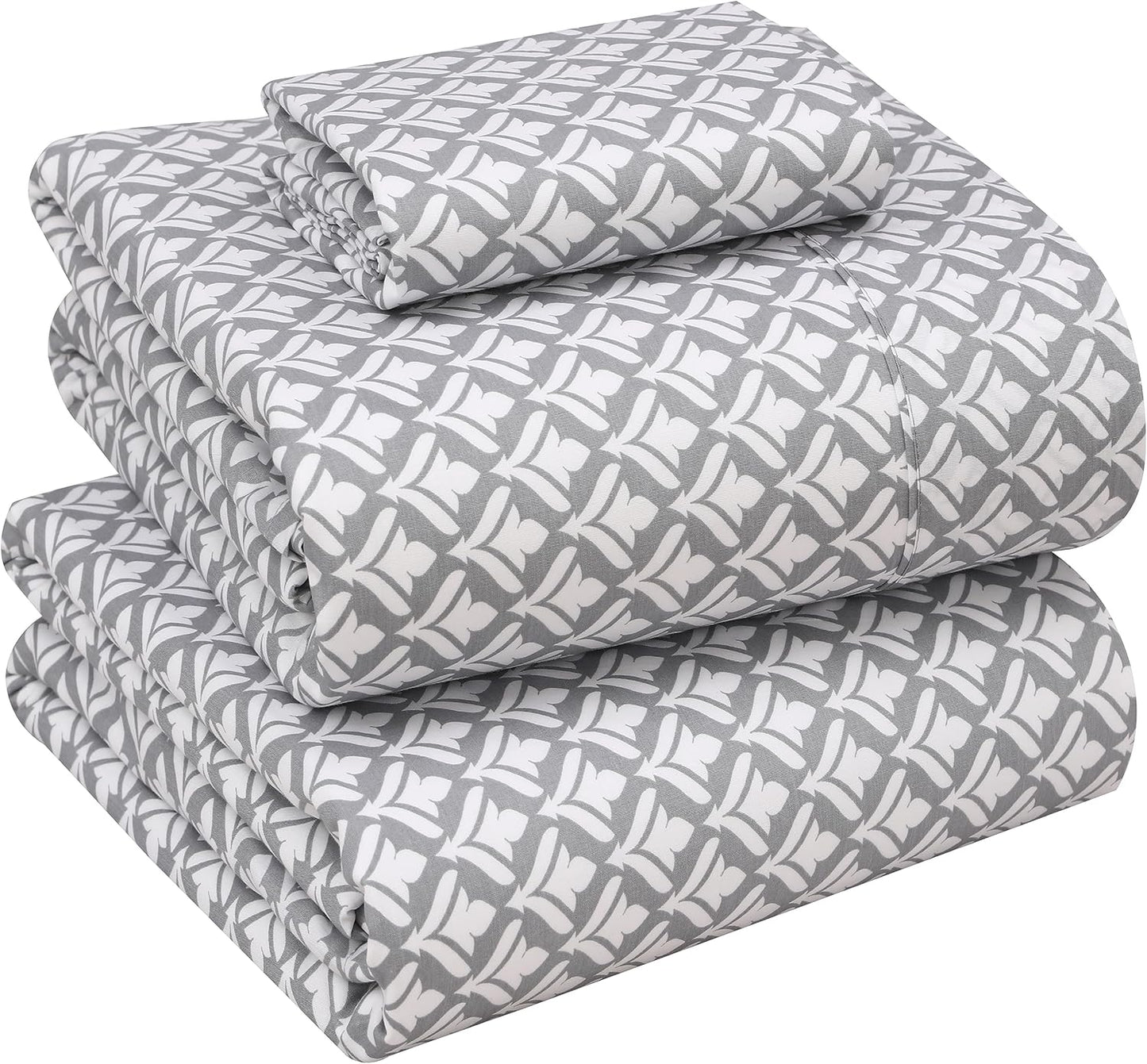 RUVANTI 100% Cotton Twin Sheets Set for Ultimate Comfort