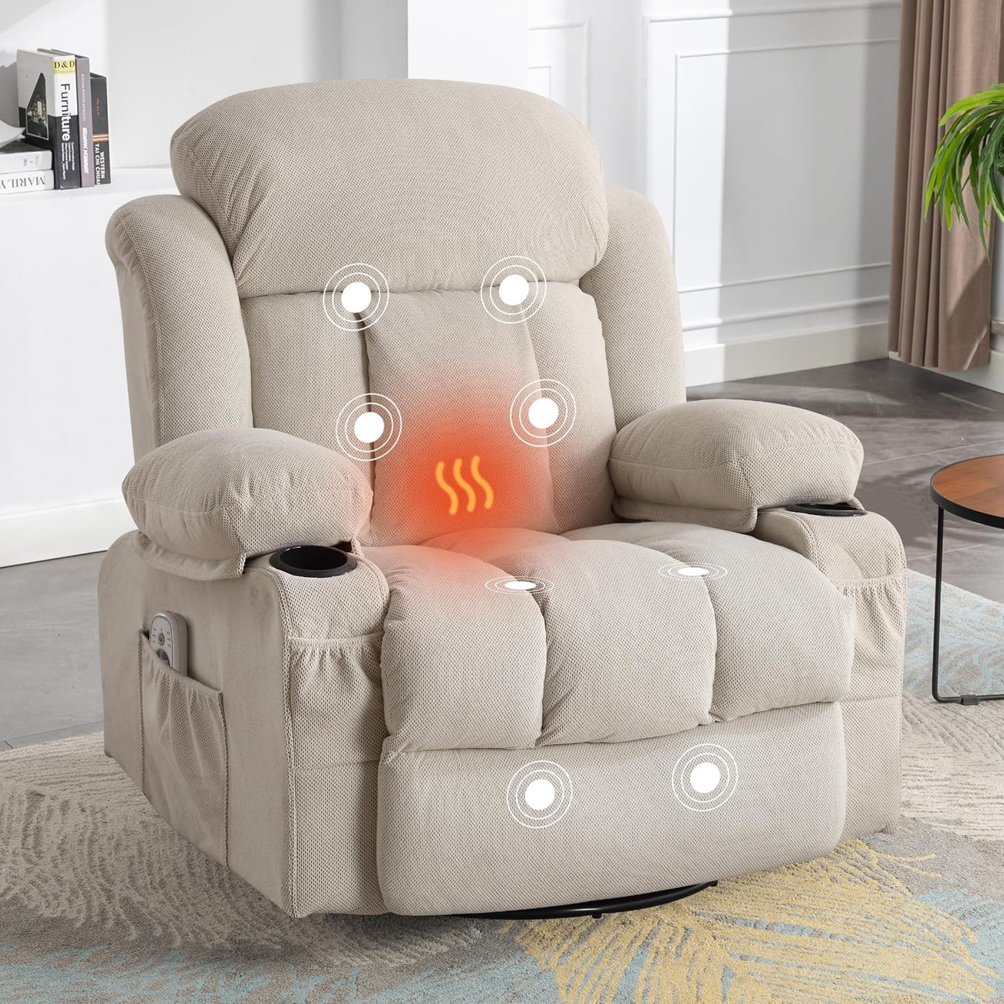 Ultimate Relaxation: Swivel Massage Recliner