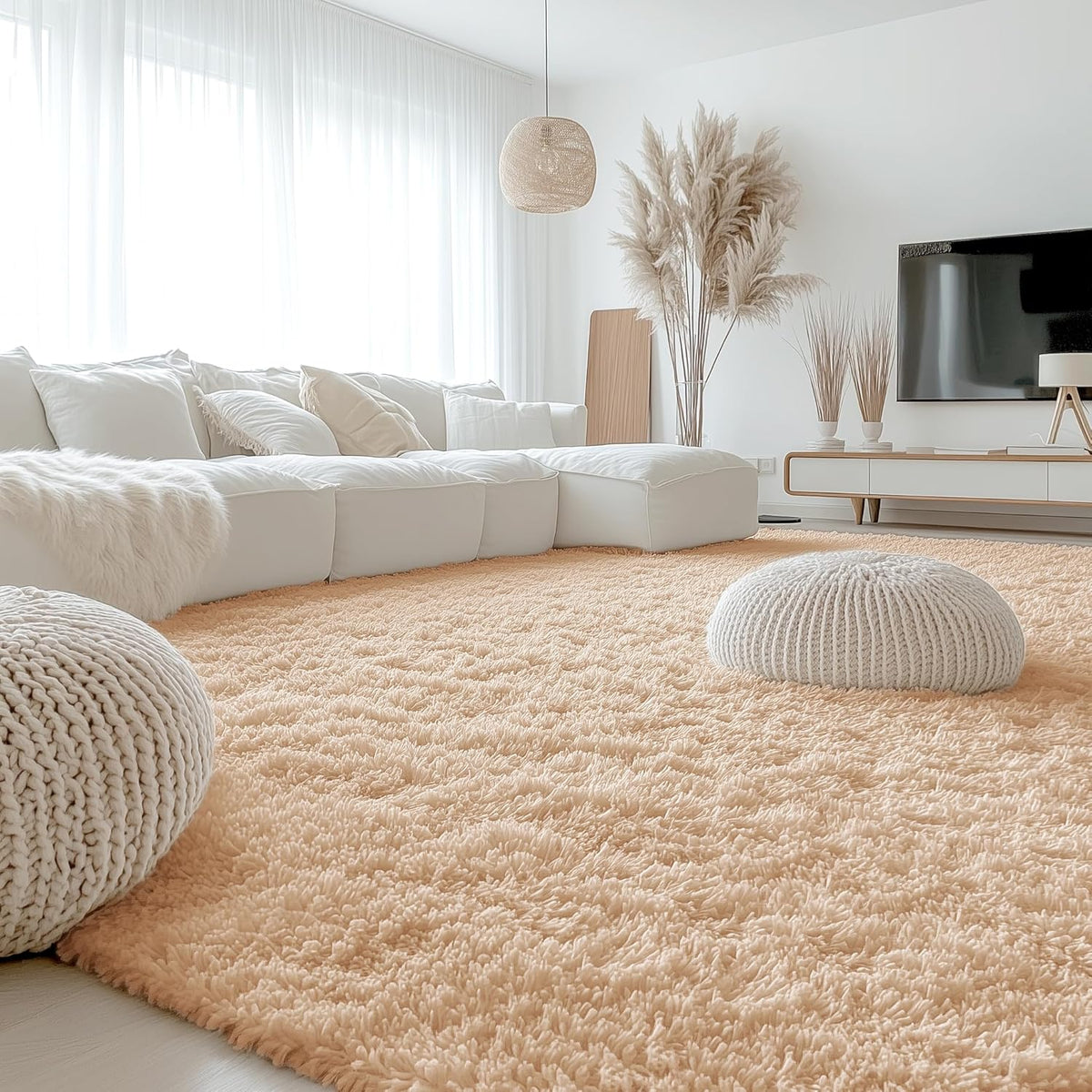 OLANLY 9x12 Machine Washable Area Rug for Living Room Comfort