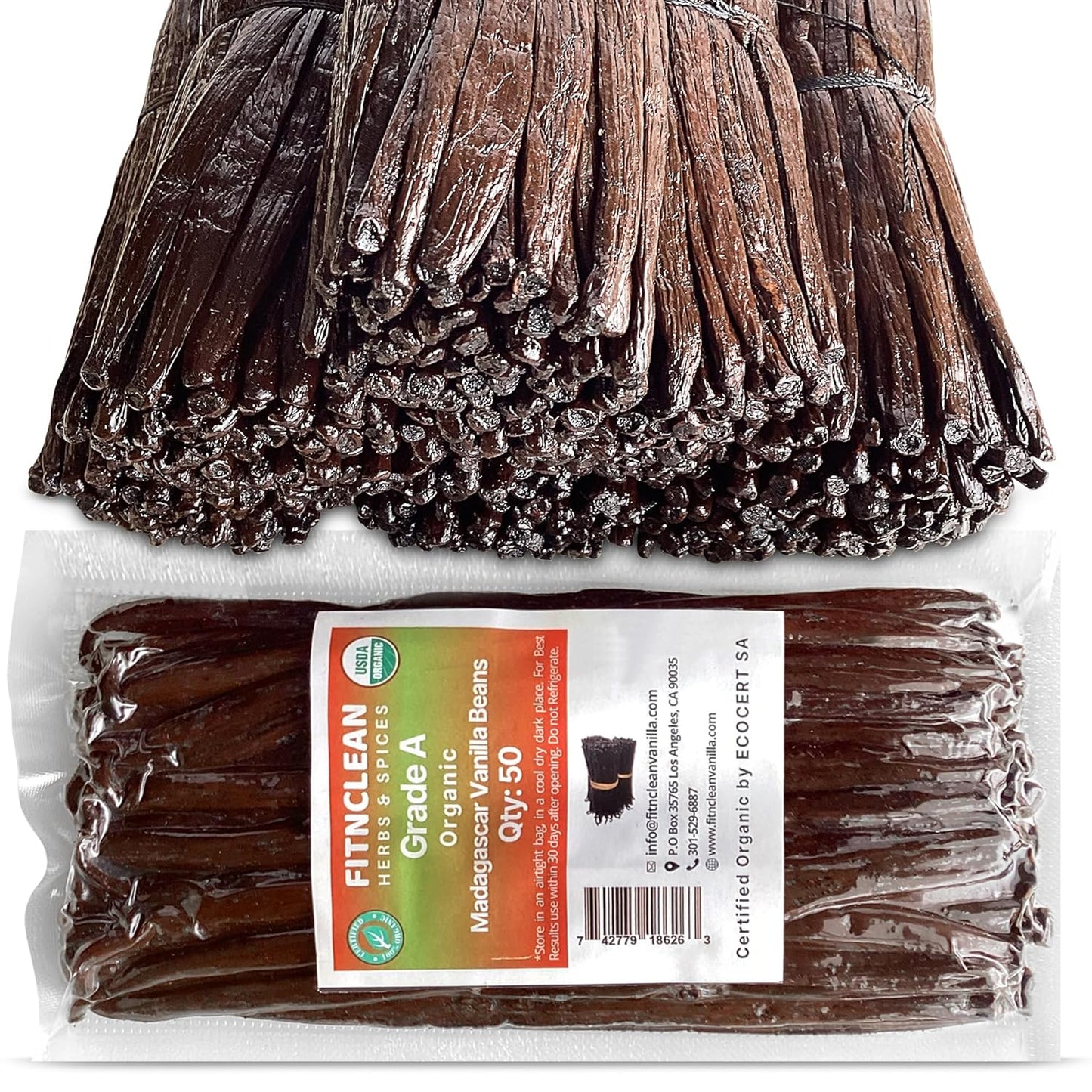 Organic Madagascar Vanilla Beans for Extract and Culinary Uses