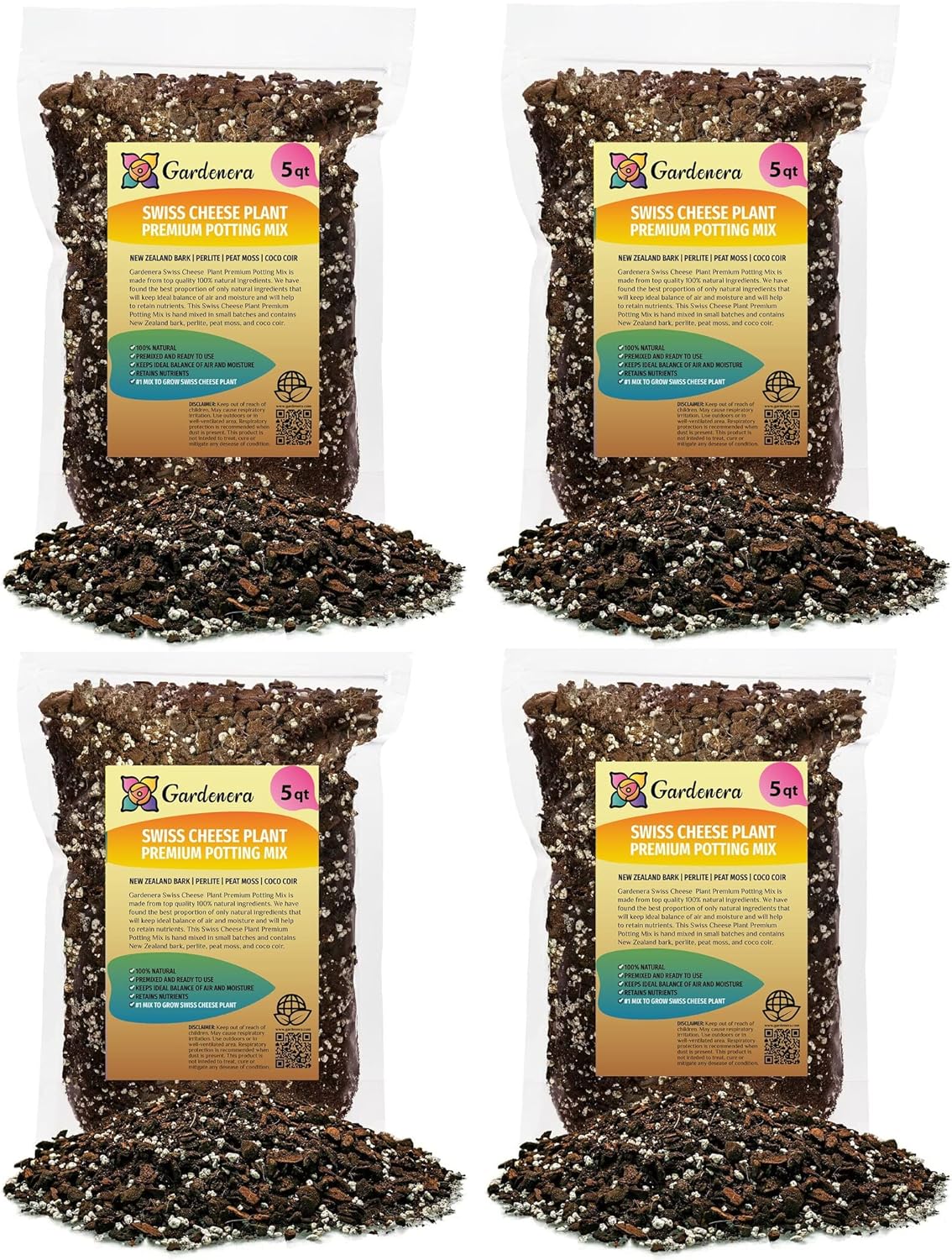 Gardenera Swiss Cheese Plant Potting Mix for Monstera Deliciosa