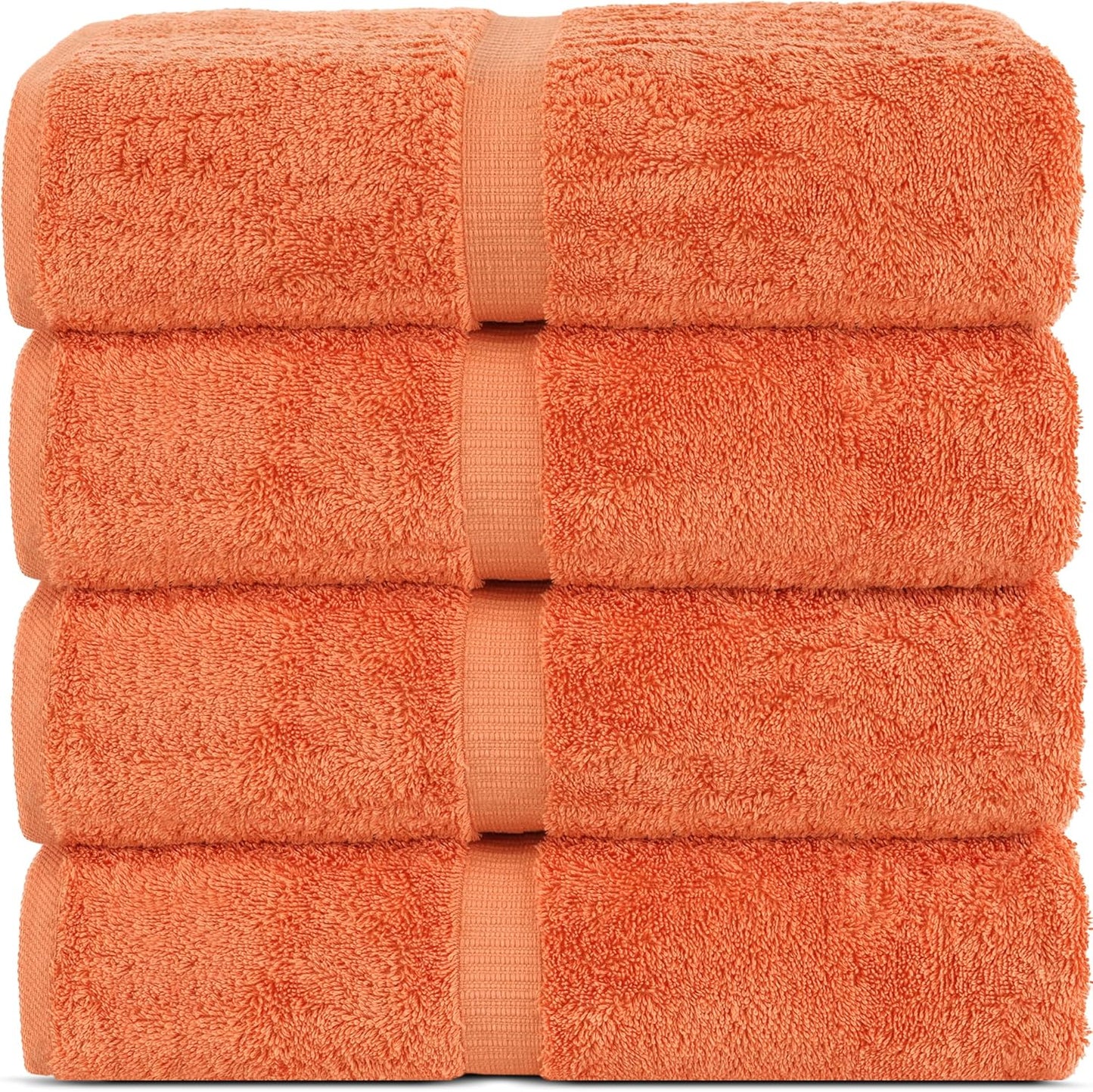 Chakir Turkish Linens Premium Cotton Bath Towels - 4 Piece Set