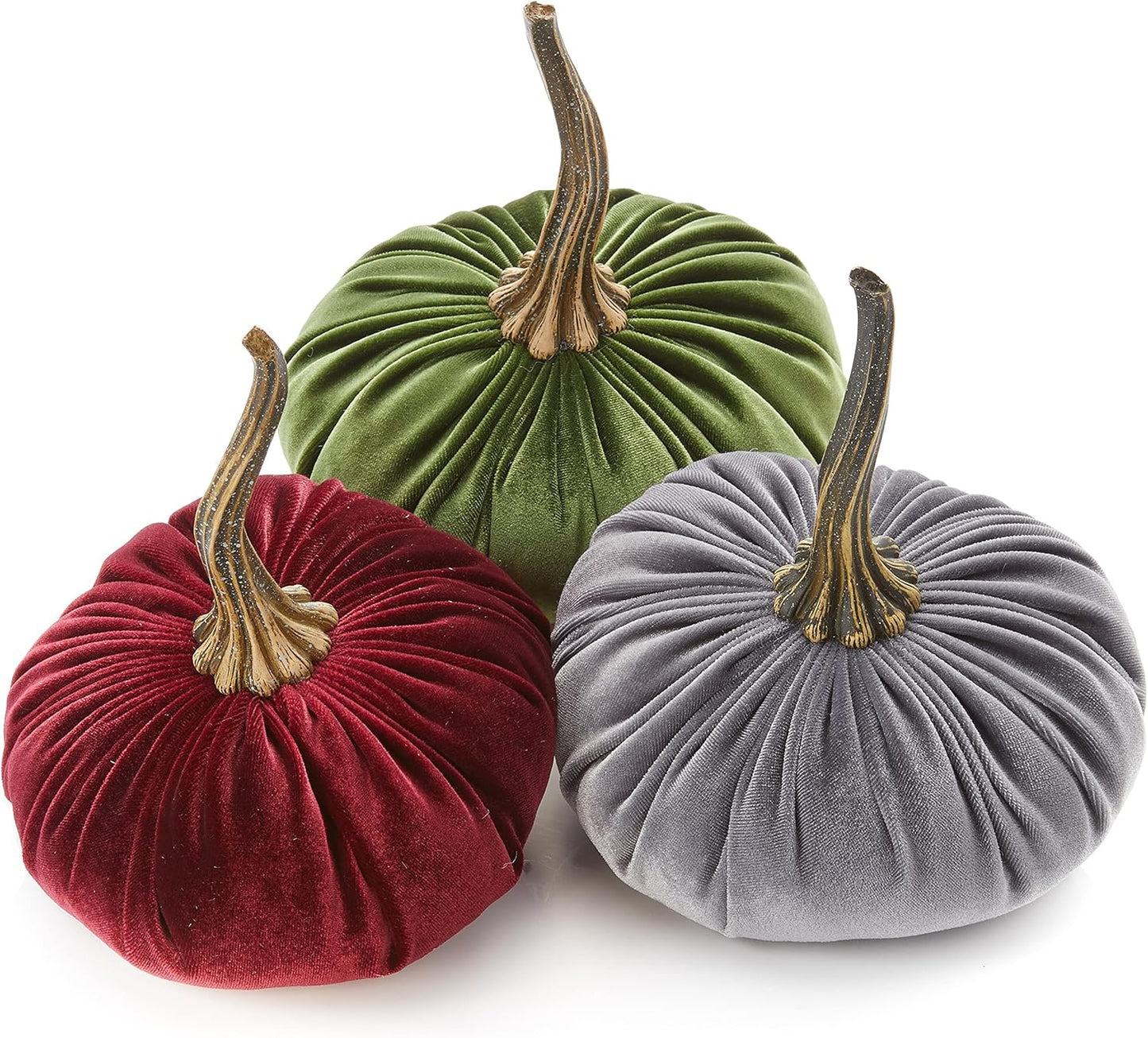 Elegant Autumn Pumpkins Set of 3 for Cozy Fall Vibe