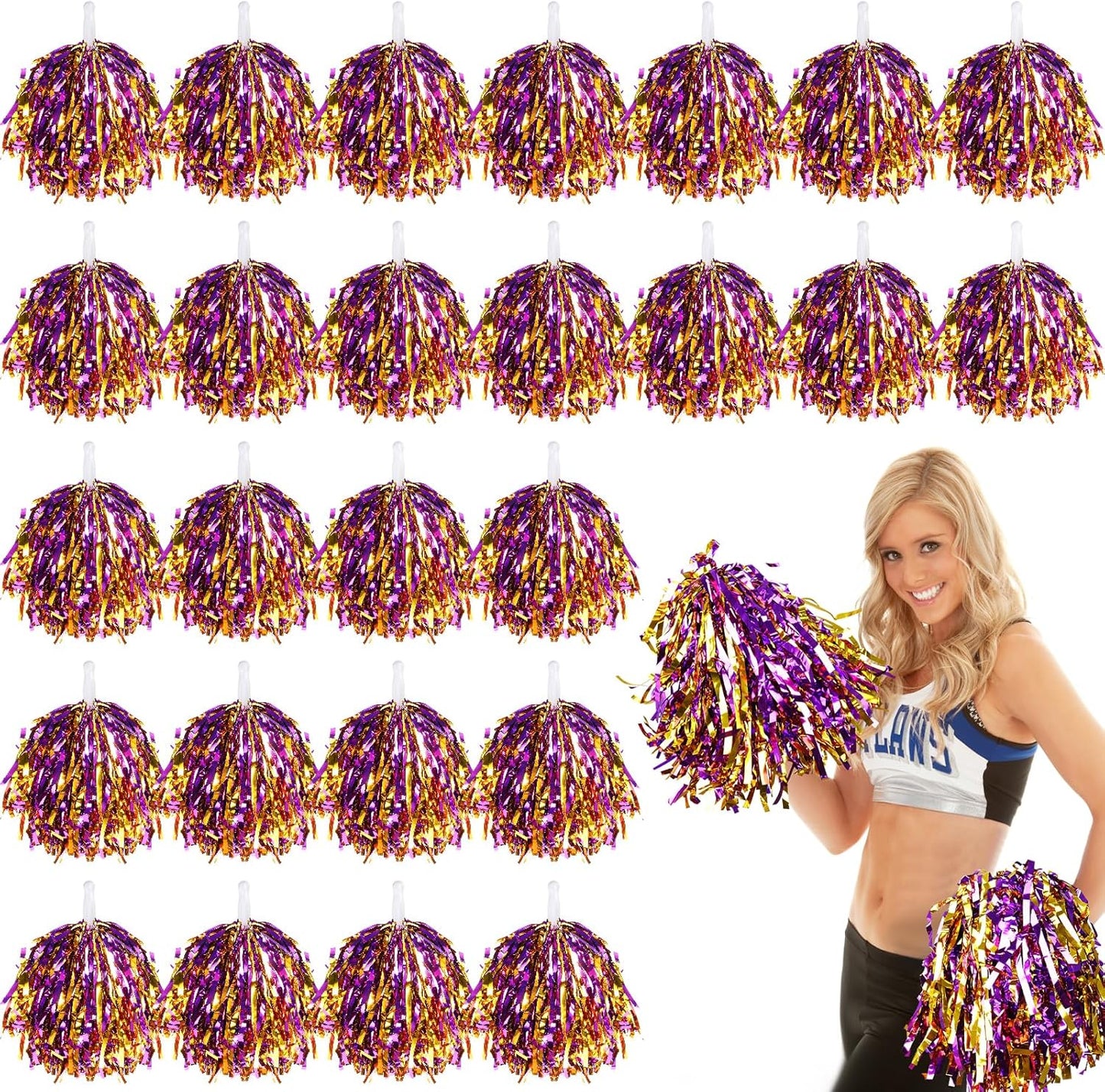 VAIPI Cheerleading Pom Poms Kit for Team Spirit and Fun