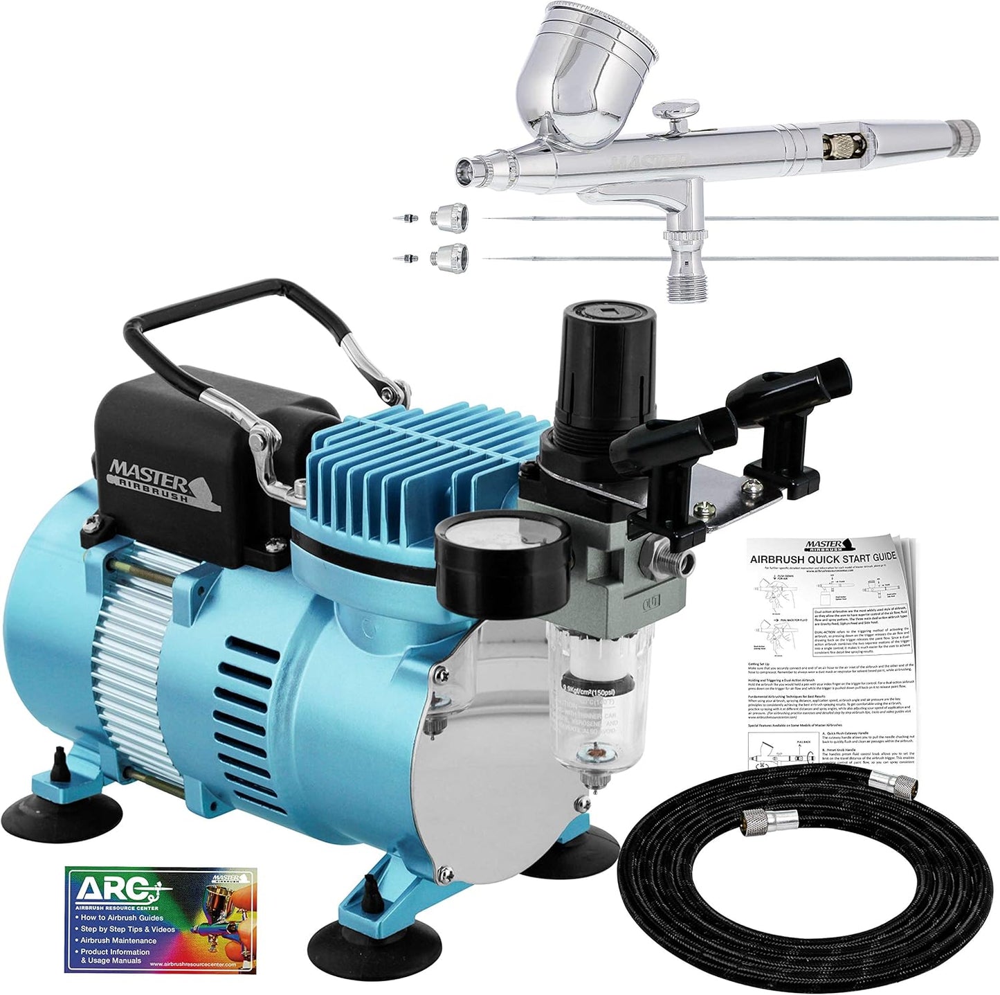 Dual-Action Airbrush Pro Set - Precision with Ease!
