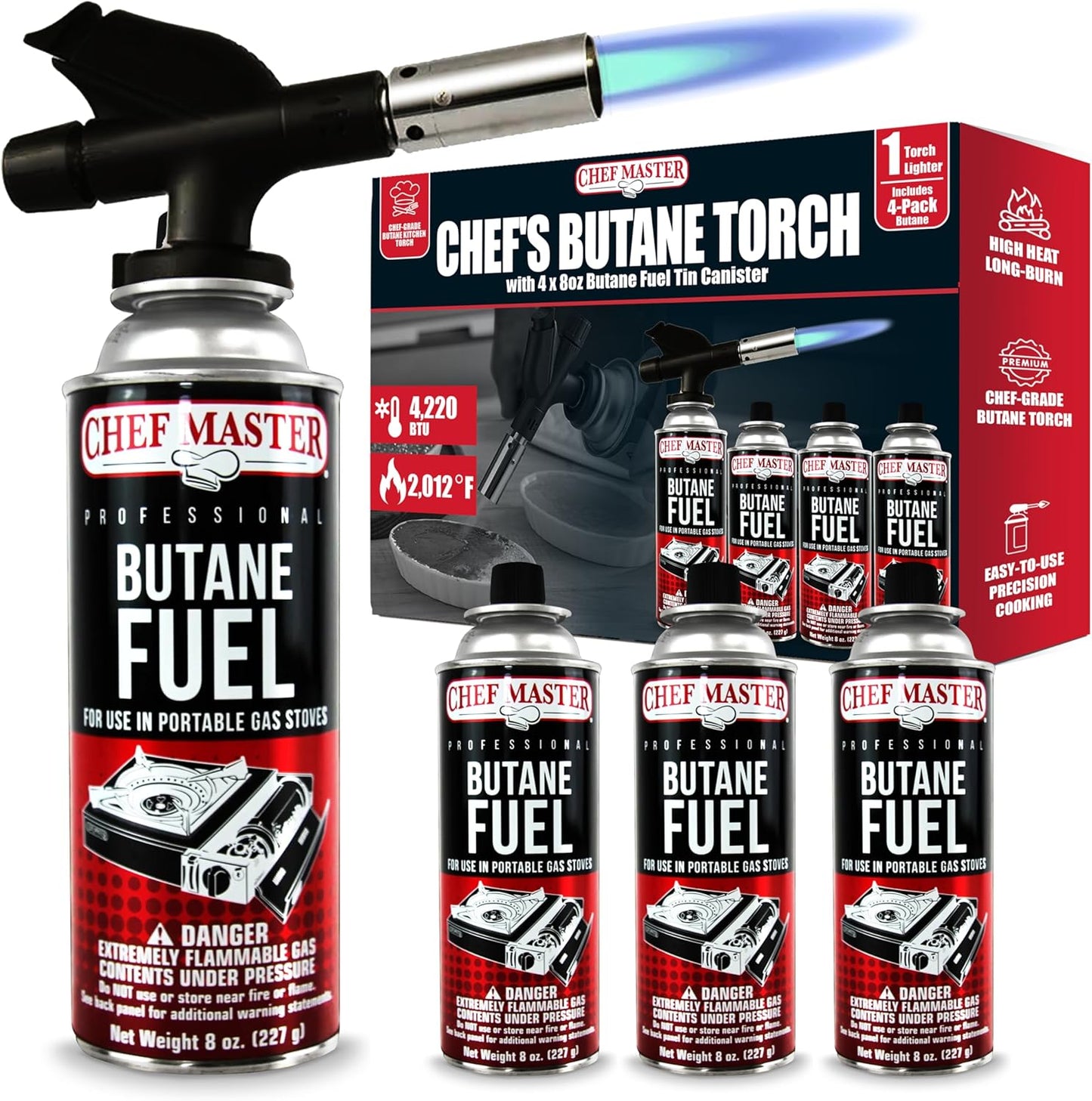 Butane Torch Lighter Combo for Culinary Precision and Power
