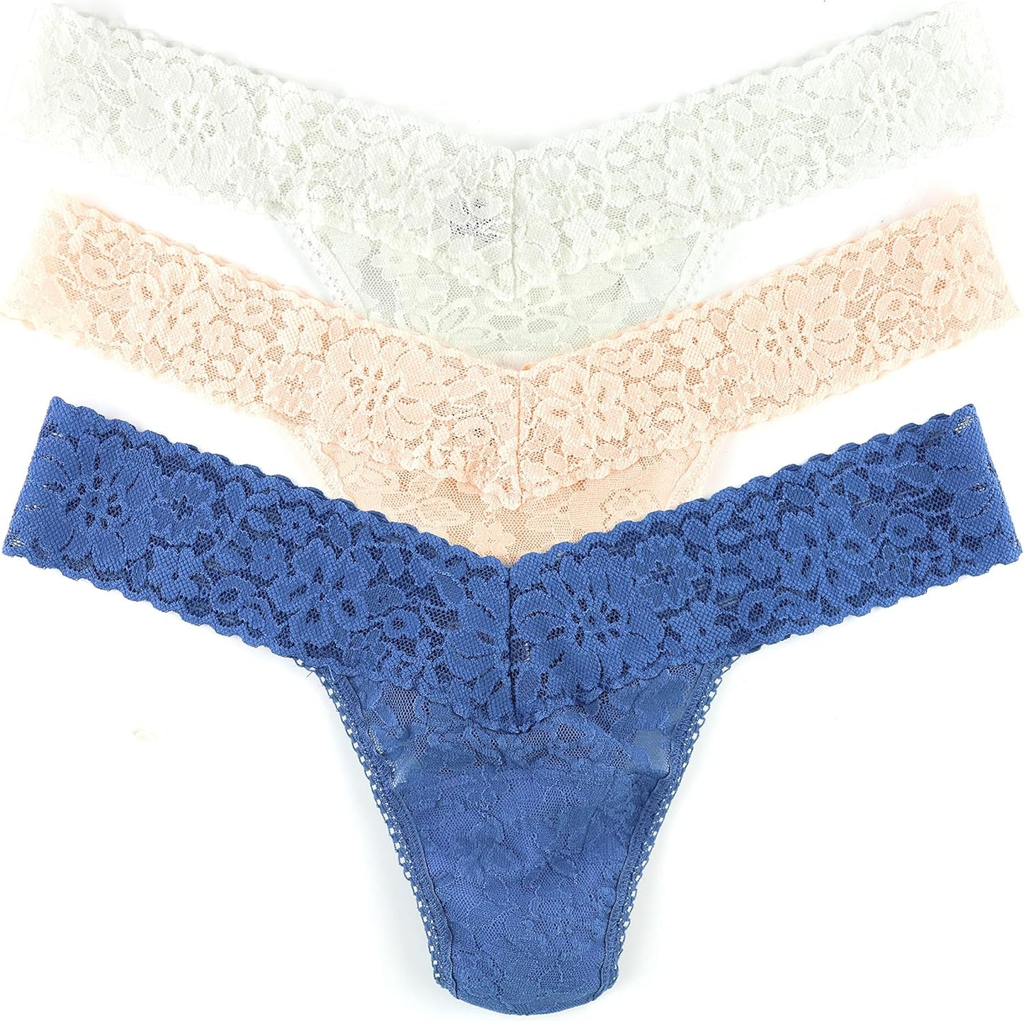 Daily Lace Low Rise Thongs for Women - Comfortable Seamless Underwear